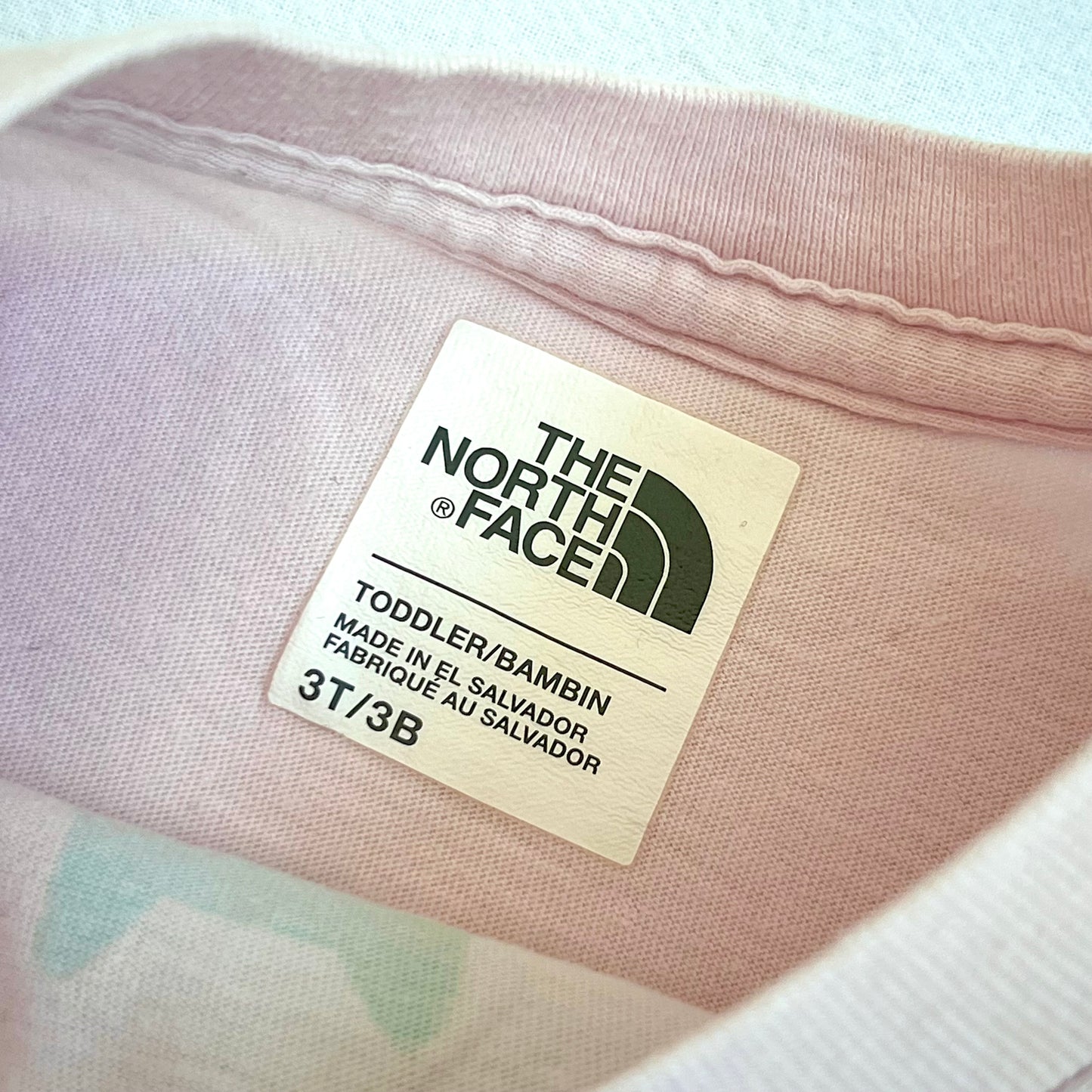 (Pre-loved) The North Face Fox White T-Shirt 狐狸粉紅色短袖衫 3Y