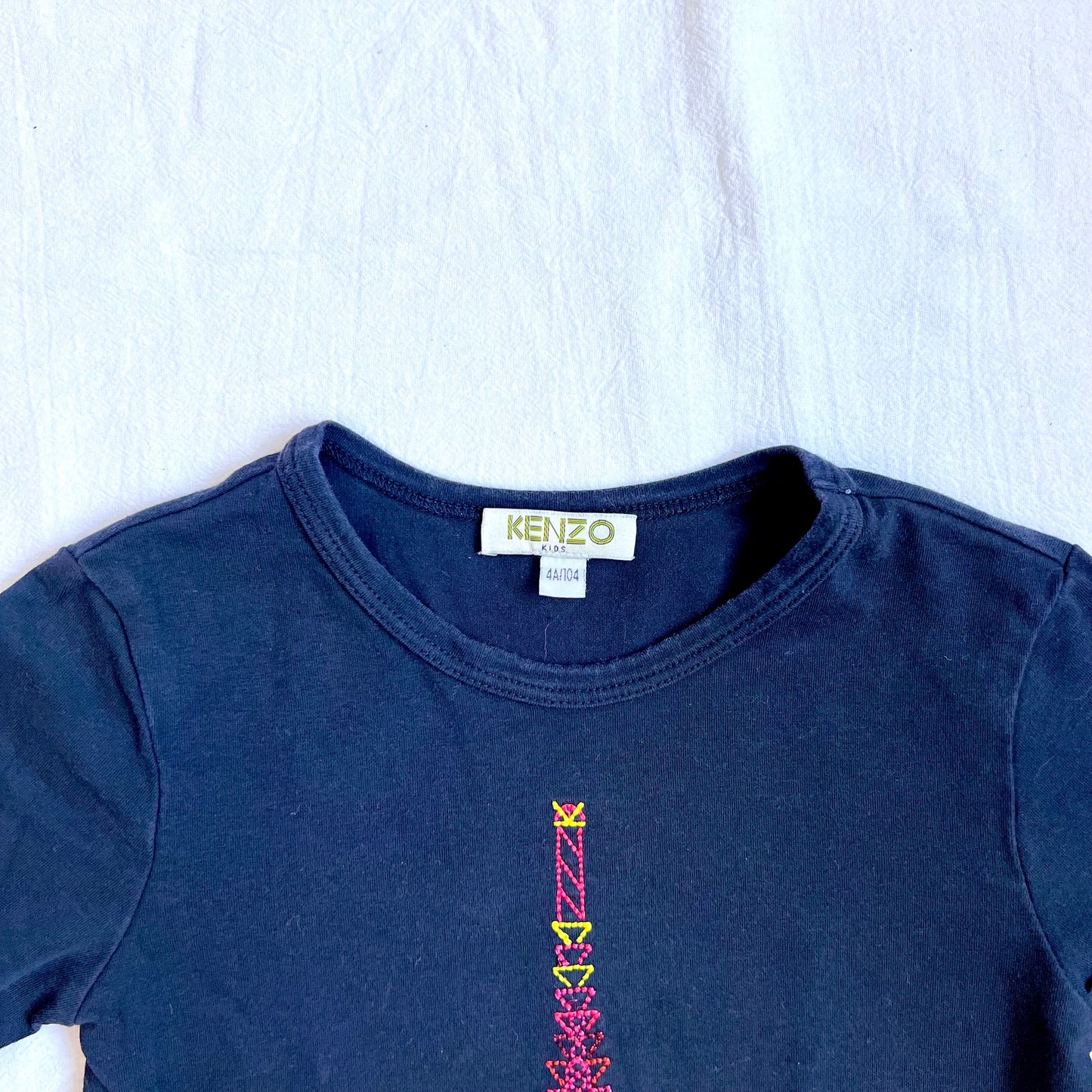 (Pre-loved) KENZO Blue Long Sleeves T-shirt 女童藍色長袖衫 4Y