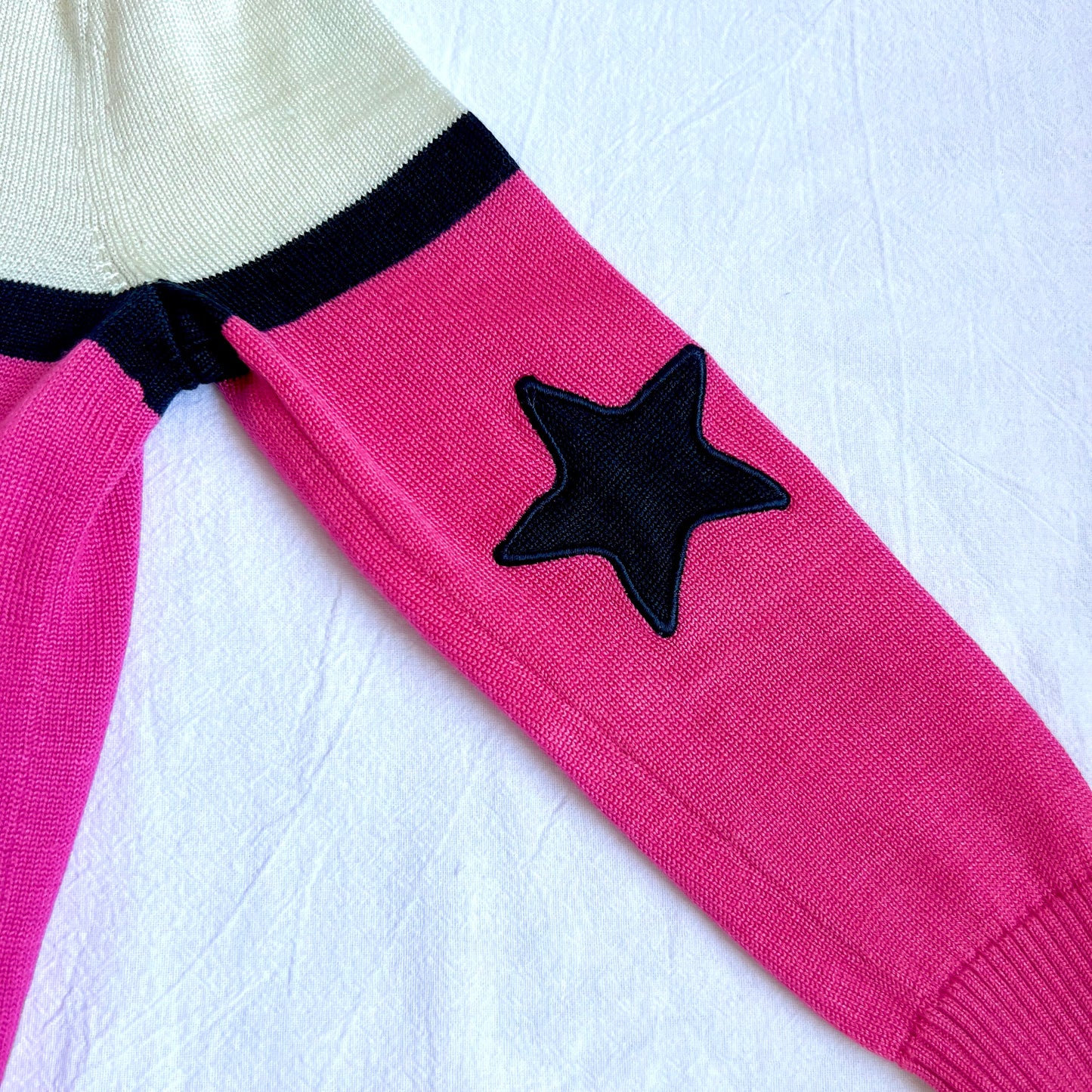 (Pre-loved) Nicholas & Bears Pink White Star Cardigan 粉紅色開襟羊毛衫 3Y