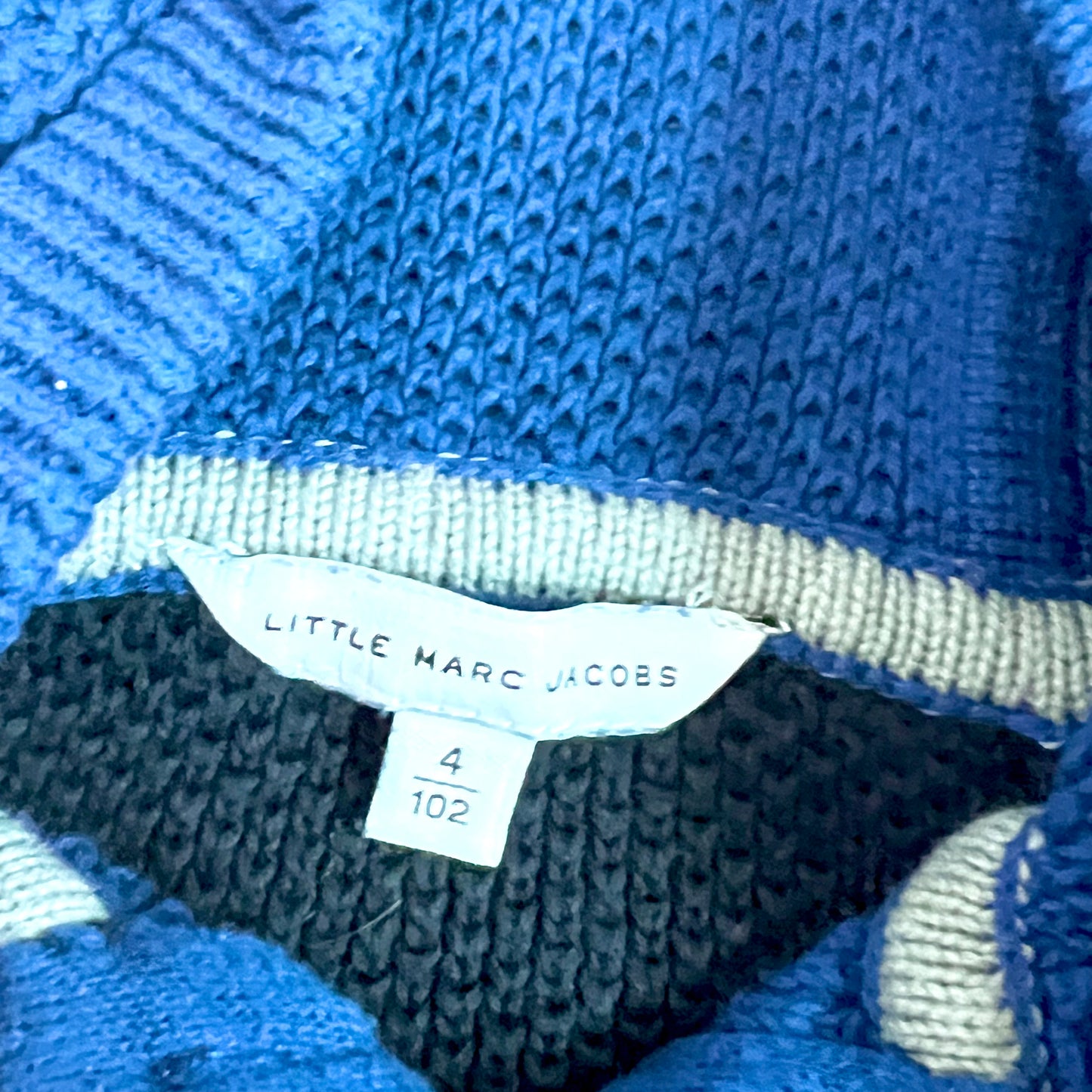 (Pre-loved) Little Marc Jacob Boy Blue Black Jacket 男童藍色拉鏈衛衣 4Y