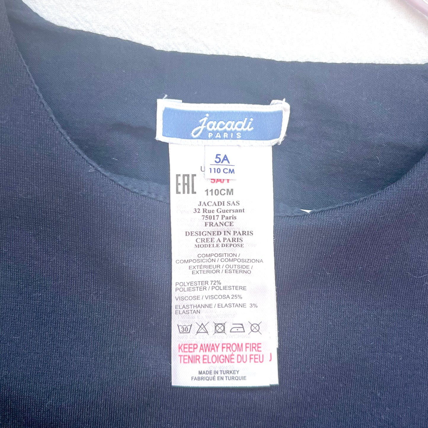 (Pre-loved) Jacadi Interview Dress 斯文黑色面試裙 5Y