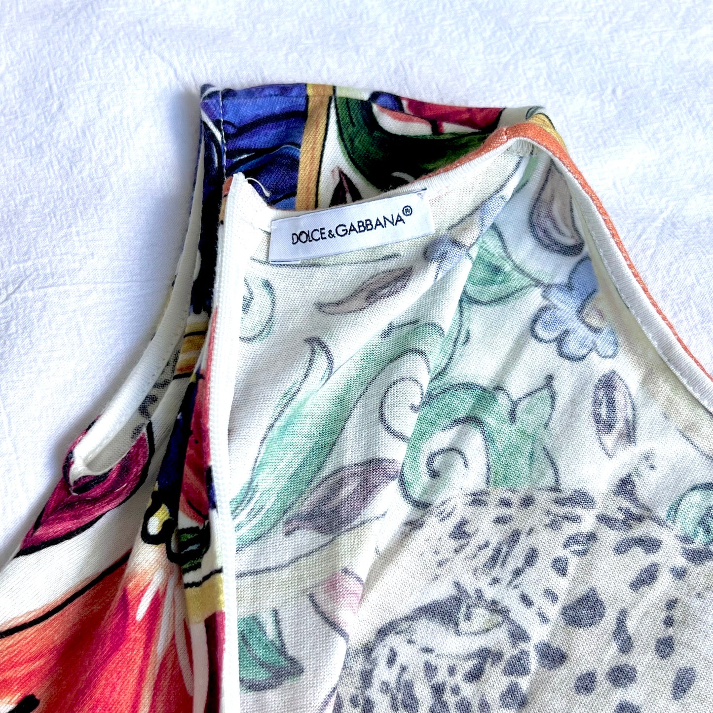 (Pre-loved) D&G Printing Pattern dress 女童豹款無袖裙 4Y / 110