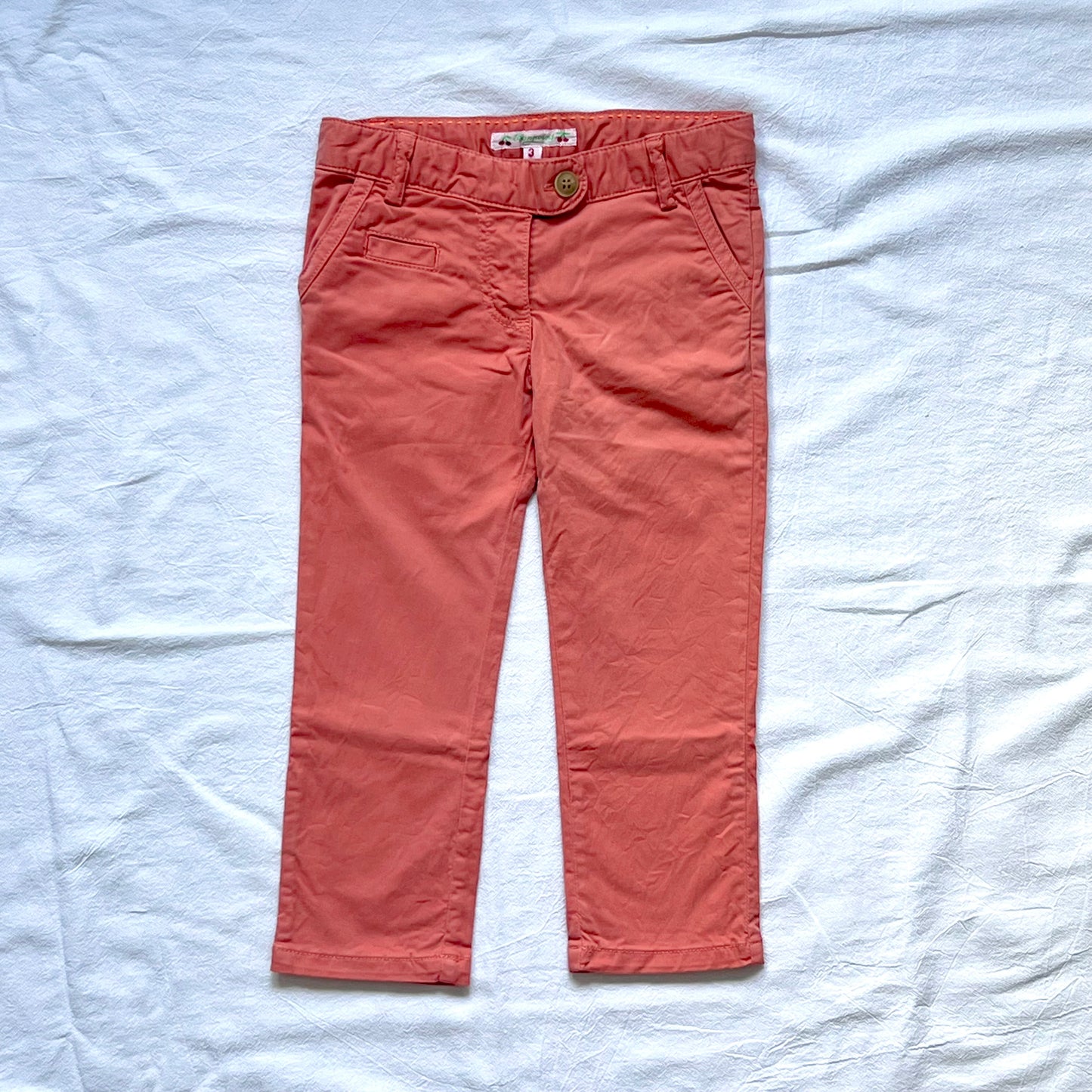 (Pre-loved) Bonpoint Orange Trousers 橙色長褲 3Y
