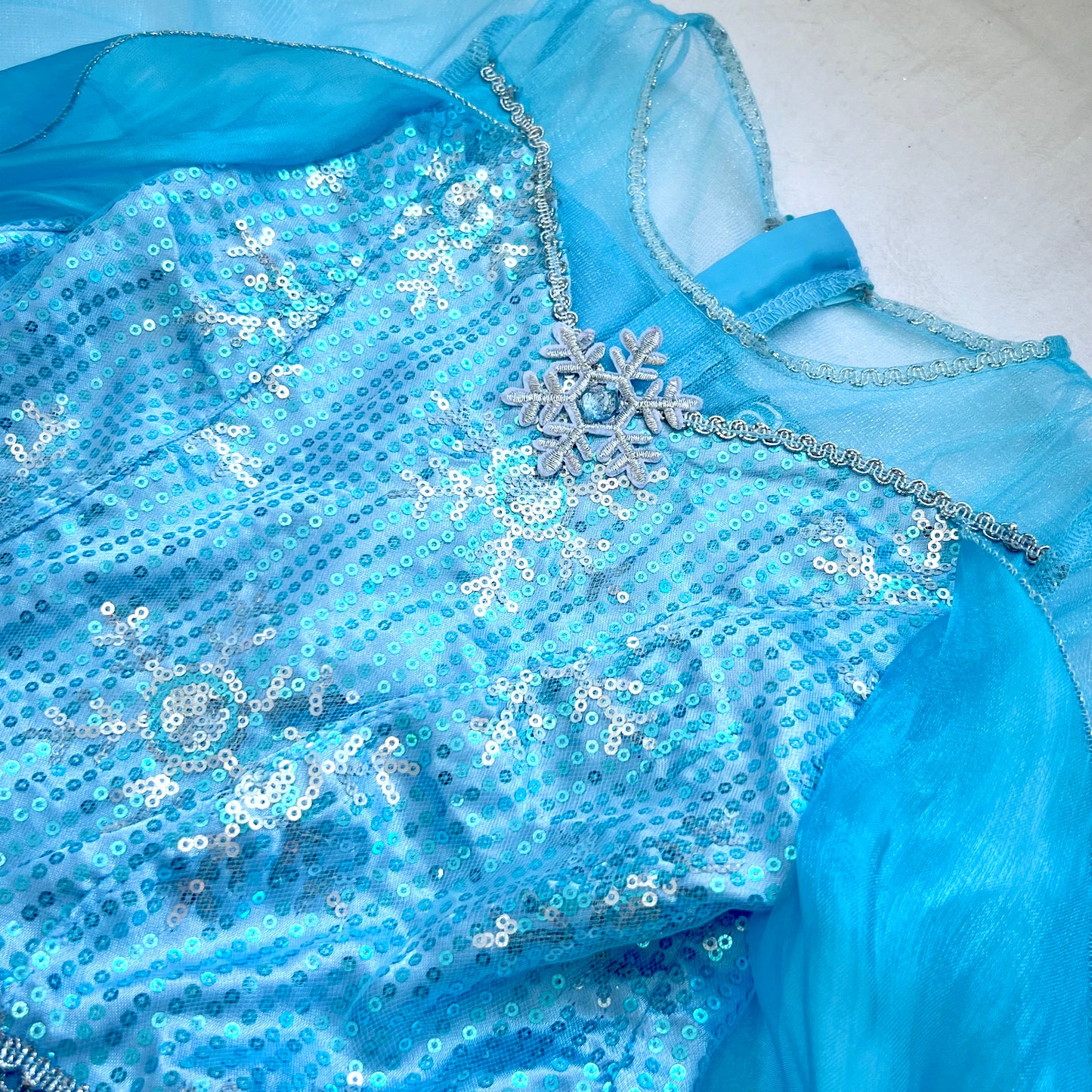 (Pre-loved) Disney BBB Costumes Elsa, Frozen S 魔法化妝廳愛莎公主裙 5/6Y