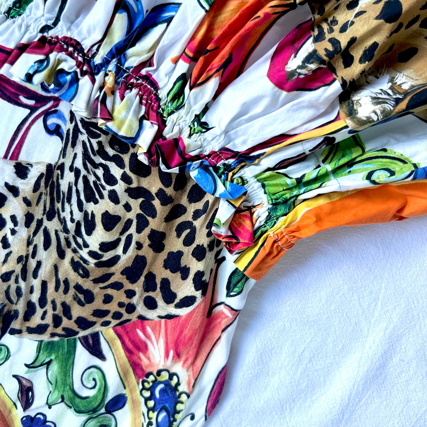 (Pre-loved) D&G Printing Pattern dress 女童豹款無袖裙 4Y / 110