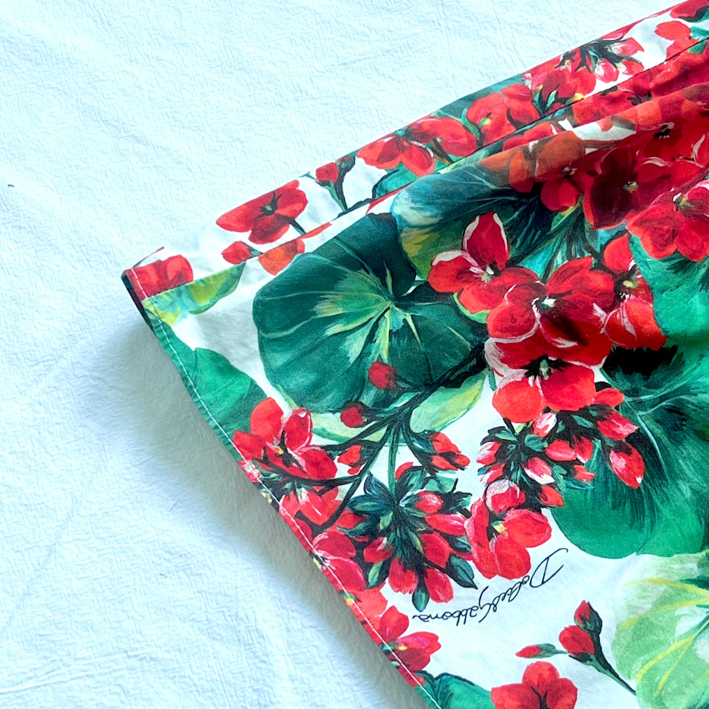 (Pre-loved) D&G Brand Love Floral Dress 女童白色連身裙 4Y