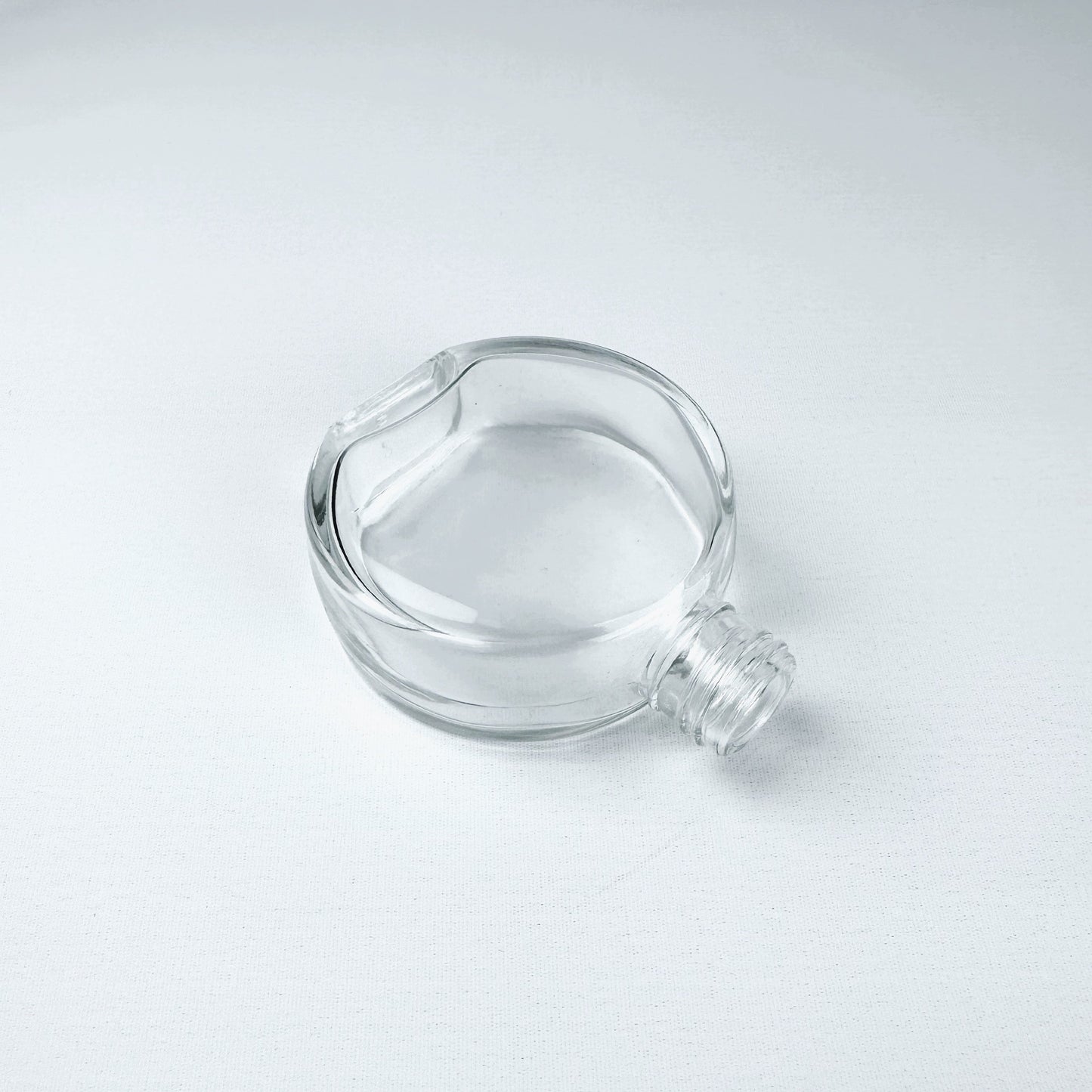 70ml Flat Circle Diffuser Glass bottle 扁圓形玻璃擴香瓶 (連蓋及內塞)