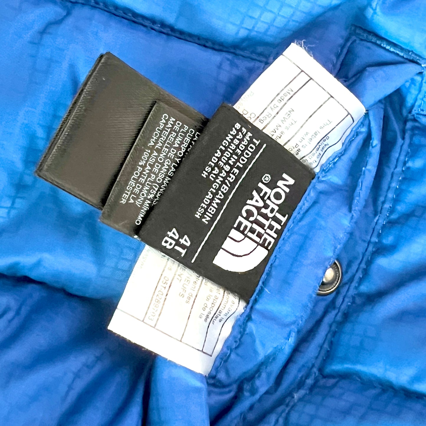(Pre-loved) The North Face 2-sided Blue Navy Blue Down Jacket 雙面藍色羽絨褸 4Y