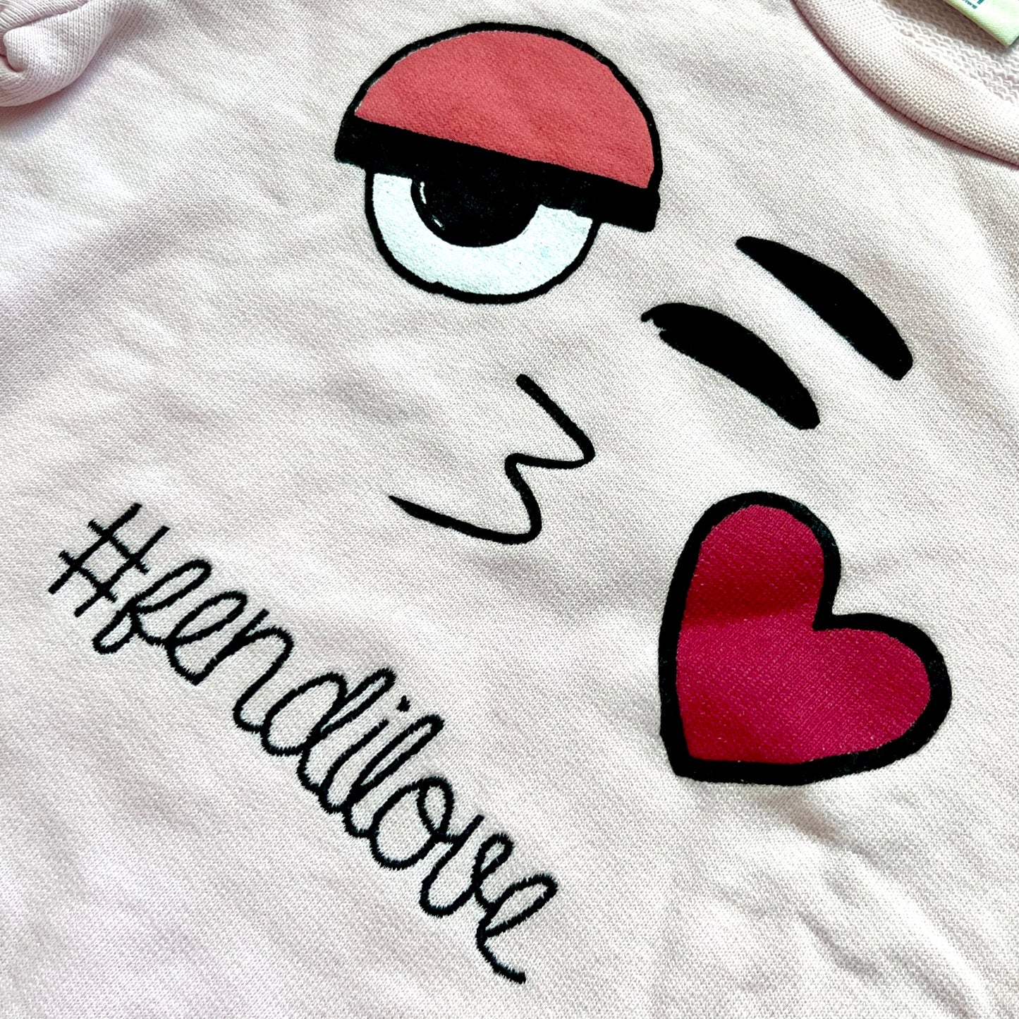 (Pre-loved) Fendi Pink fendilove Sweater 女童粉紅色長袖衫 2Y