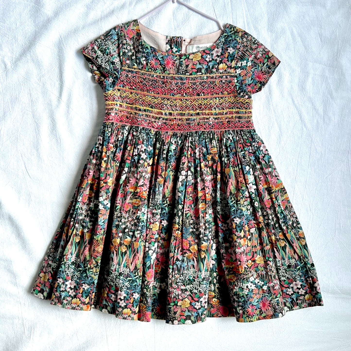 (Pre-loved) Bonpoint Duchesse Smocked Dress 女童無袖連身裙 4Y