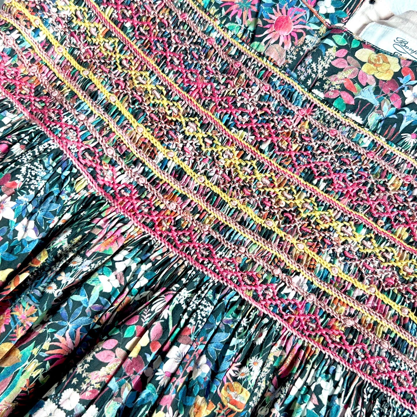 (Pre-loved) Bonpoint Duchesse Smocked Dress 女童無袖連身裙 4Y