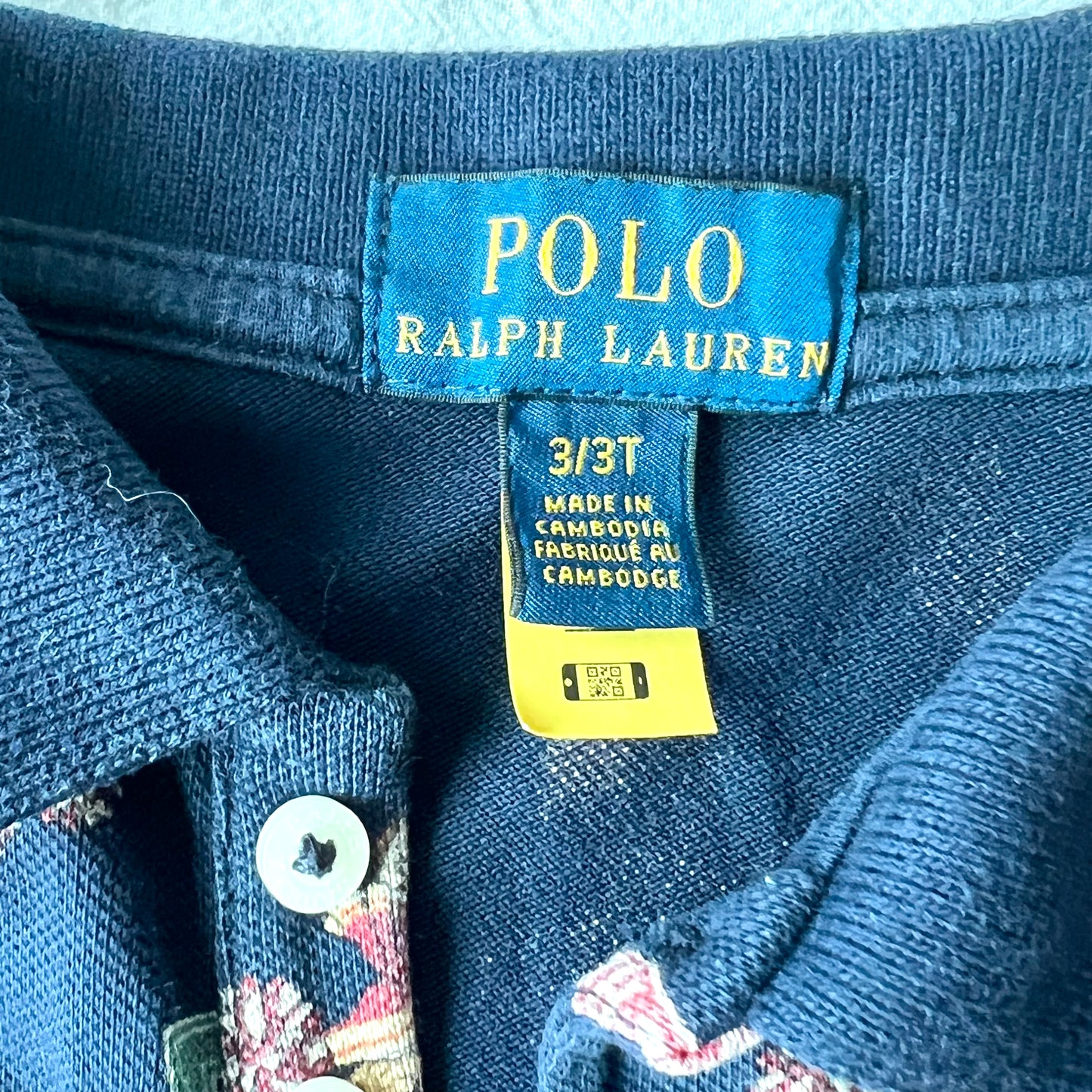 (Pre-loved) Polo Ralph Lauren Navy Blue Bear dress 女童藍色連身裙 3T