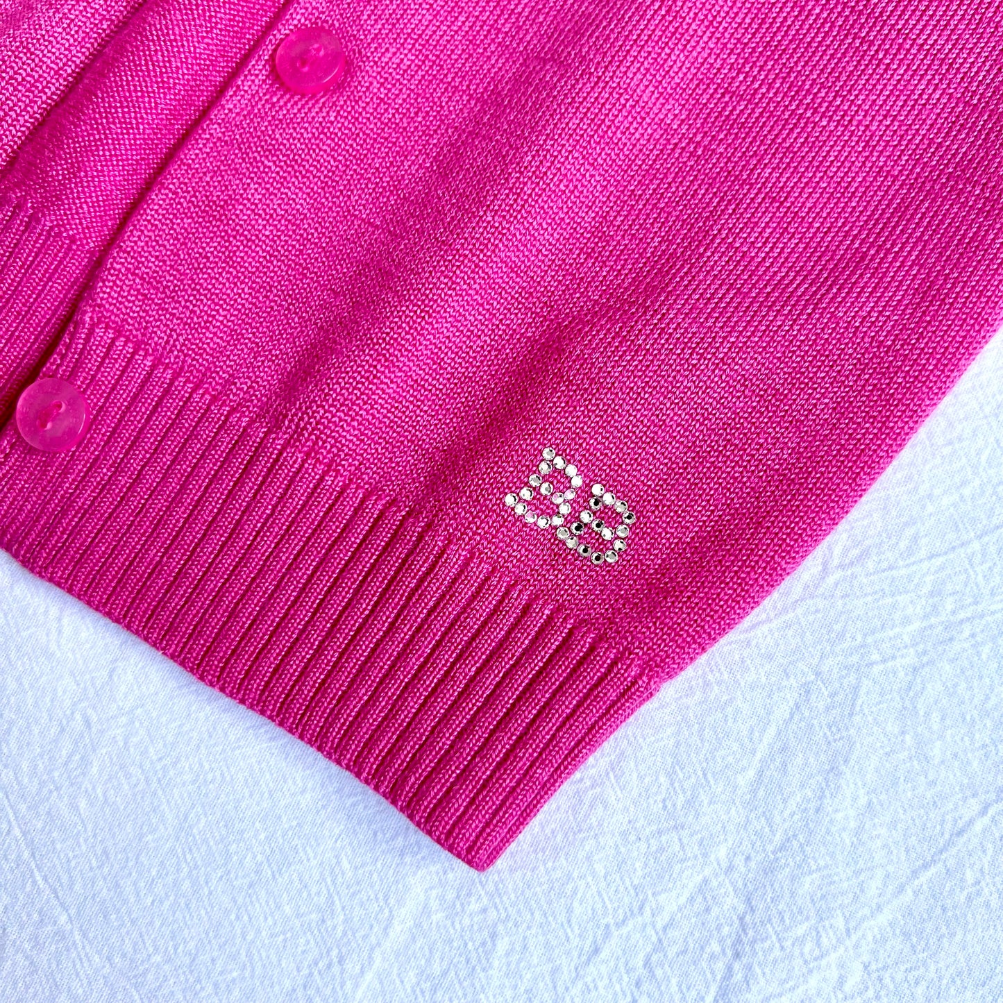 (Pre-loved) Nicholas & Bears Pink White Star Cardigan 粉紅色開襟羊毛衫 3Y