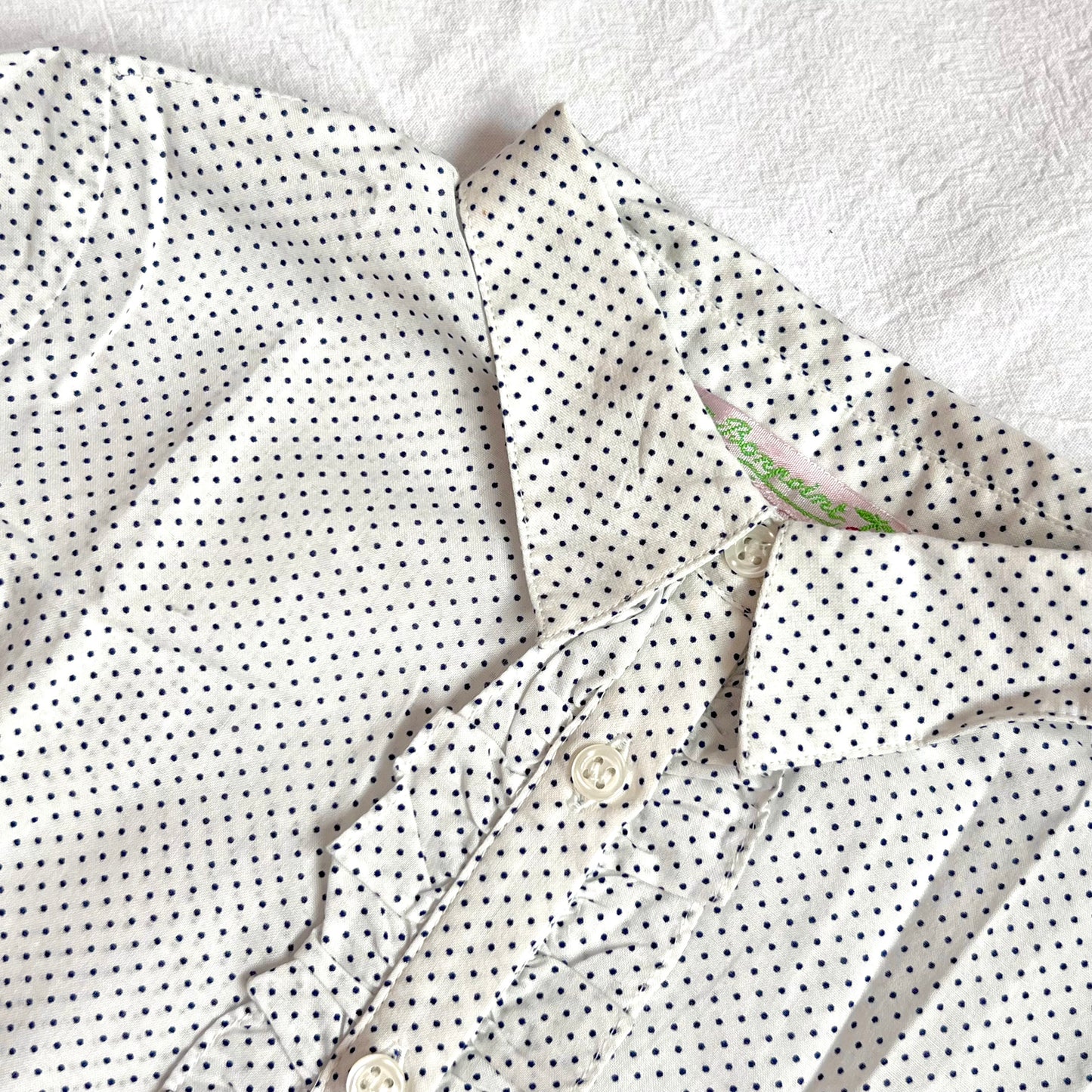 (Pre-loved) Bonpoint White Long Sleeves Shirt 女童白色長袖襯衫 3Y