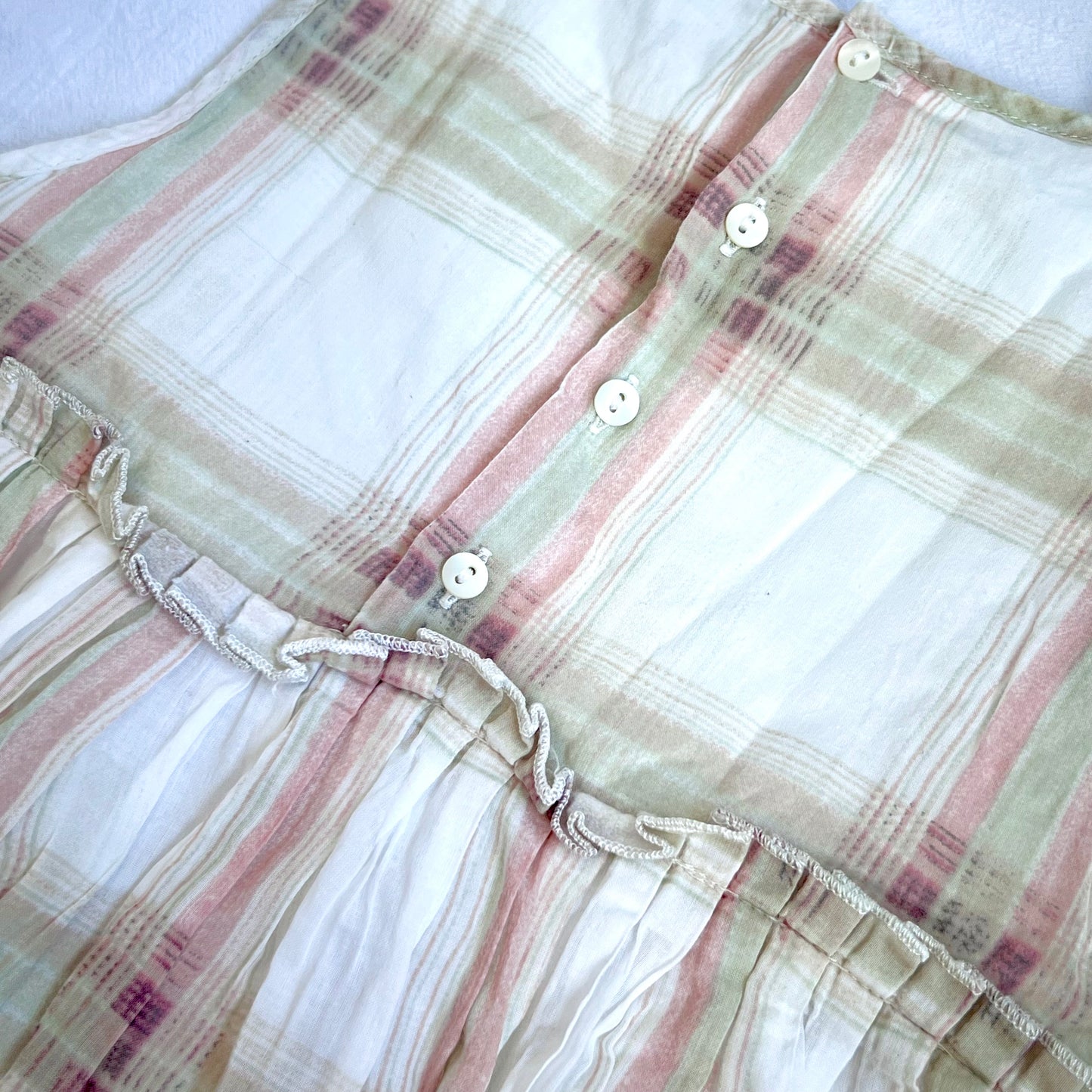 (Pre-loved) Chloe Checked Sleeveless Dress 女童格仔無袖裙 3Y