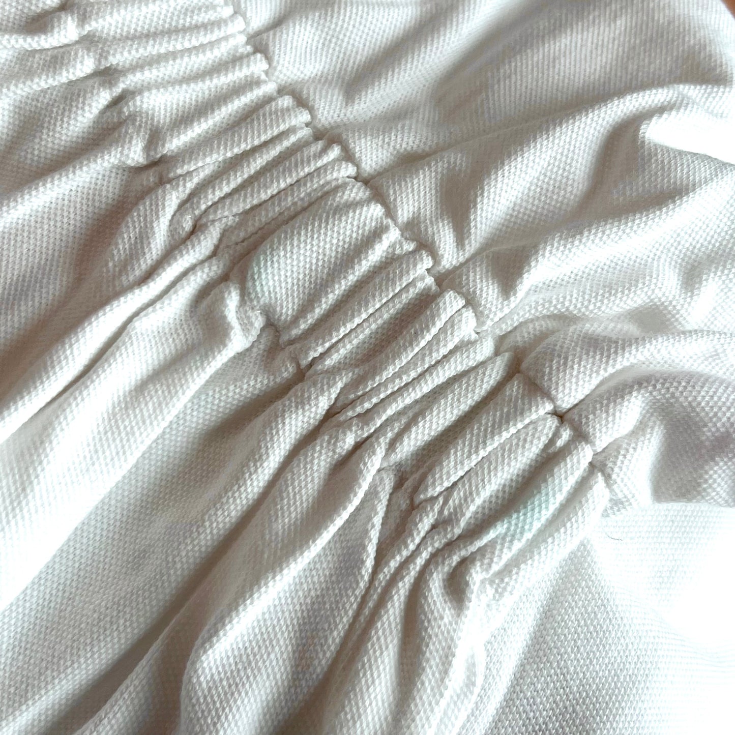 (Pre-loved) Fendi White T-shirt Dress 女童白色短袖連身裙 4Y 超偏大