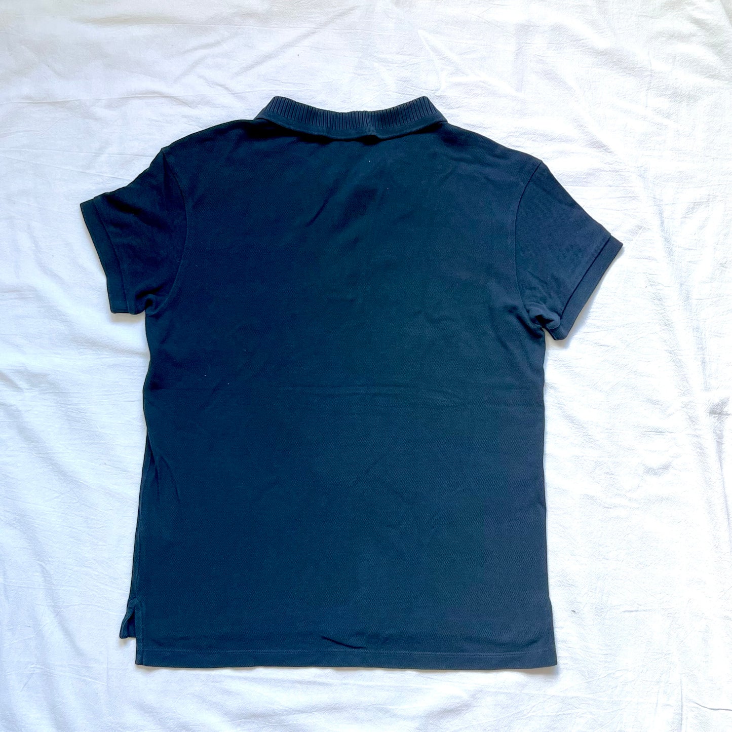 (Pre-loved) Burberry Dark Blue with Red Logo T-Shirt 深藍色短袖POLO衫 12Y
