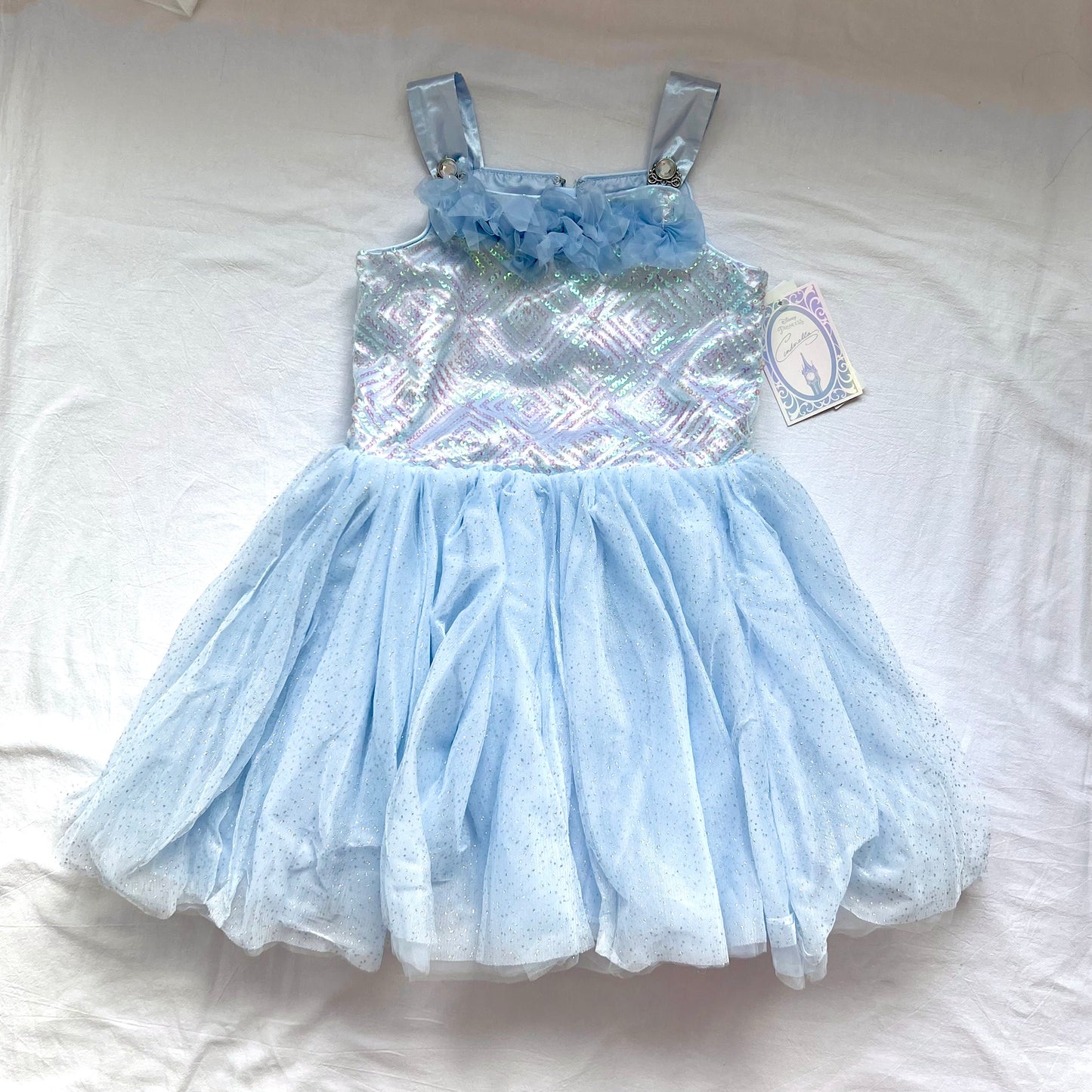 (New with Tag) Disney Day Dress Cinderella 迪士尼灰姑娘公主裙 9/10Y
