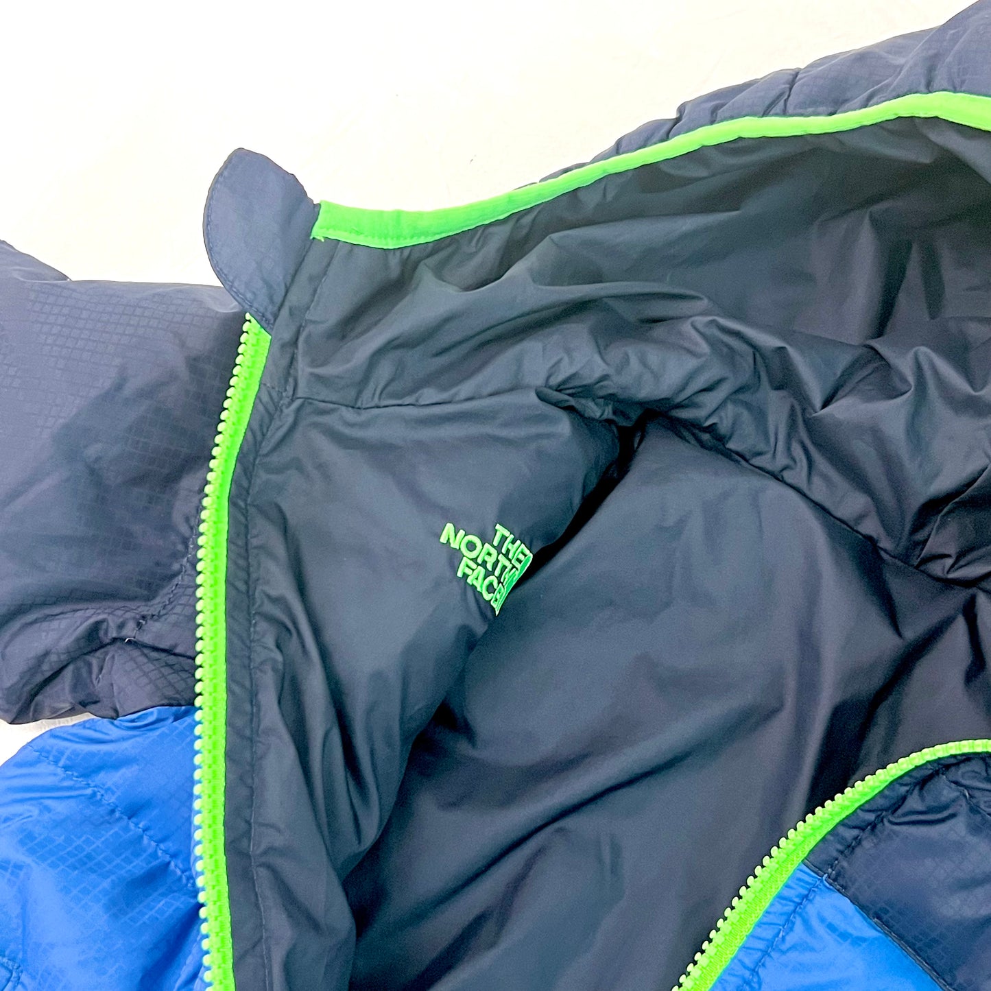(Pre-loved) The North Face 2-sided Blue Navy Blue Down Jacket 雙面藍色羽絨褸 4Y