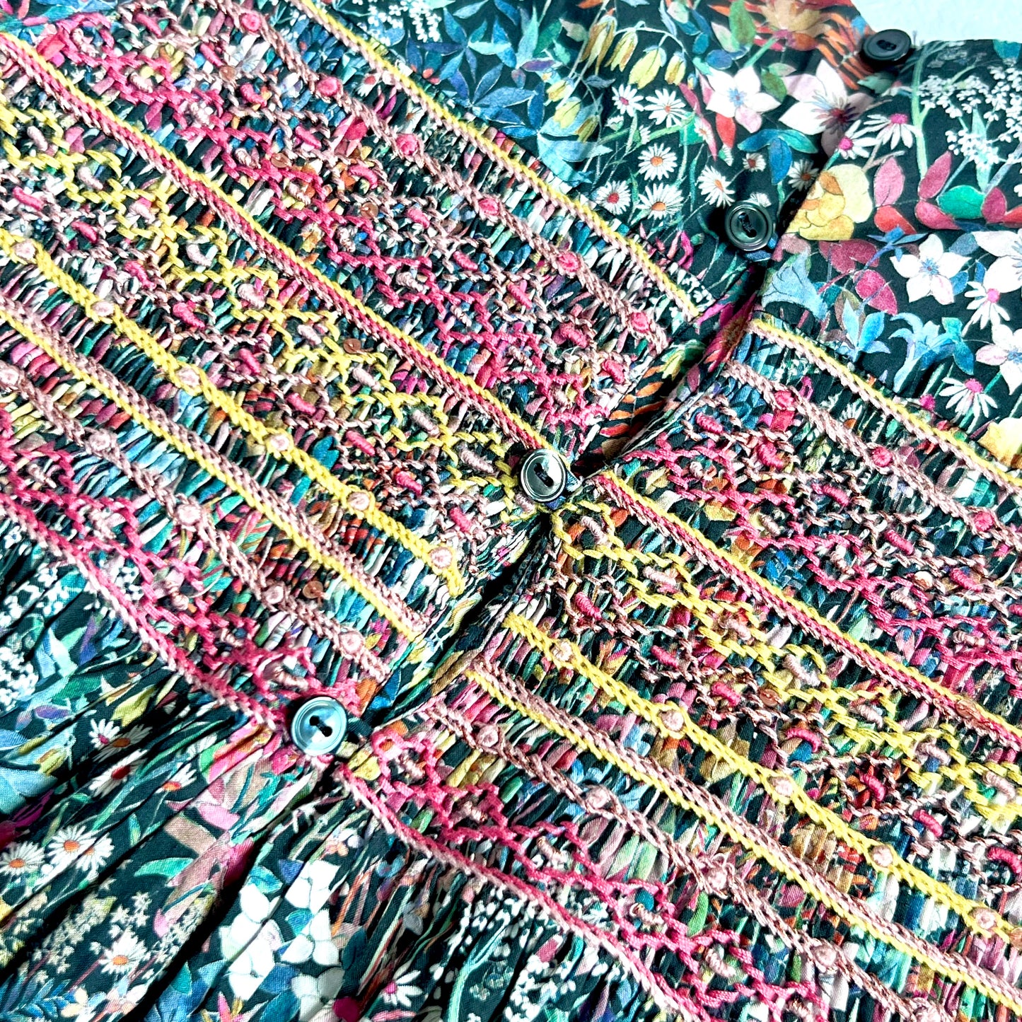 (Pre-loved) Bonpoint Duchesse Smocked Dress 女童無袖連身裙 4Y