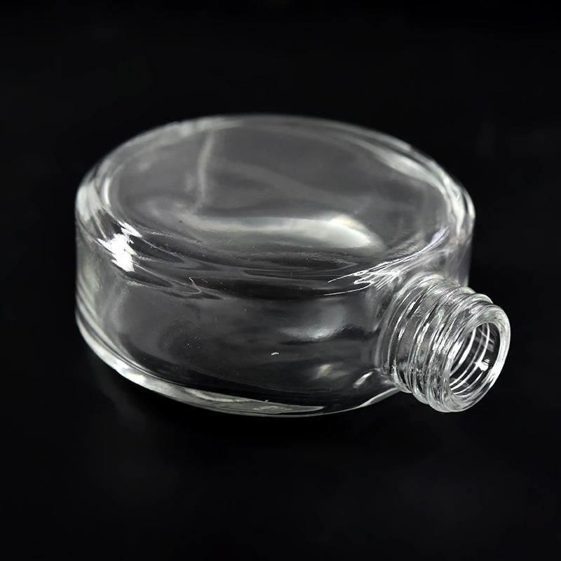 70ml Flat Circle Diffuser Glass bottle 扁圓形玻璃擴香瓶 (連蓋及內塞)