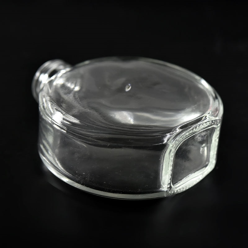 70ml Flat Circle Diffuser Glass bottle 扁圓形玻璃擴香瓶 (連蓋及內塞)
