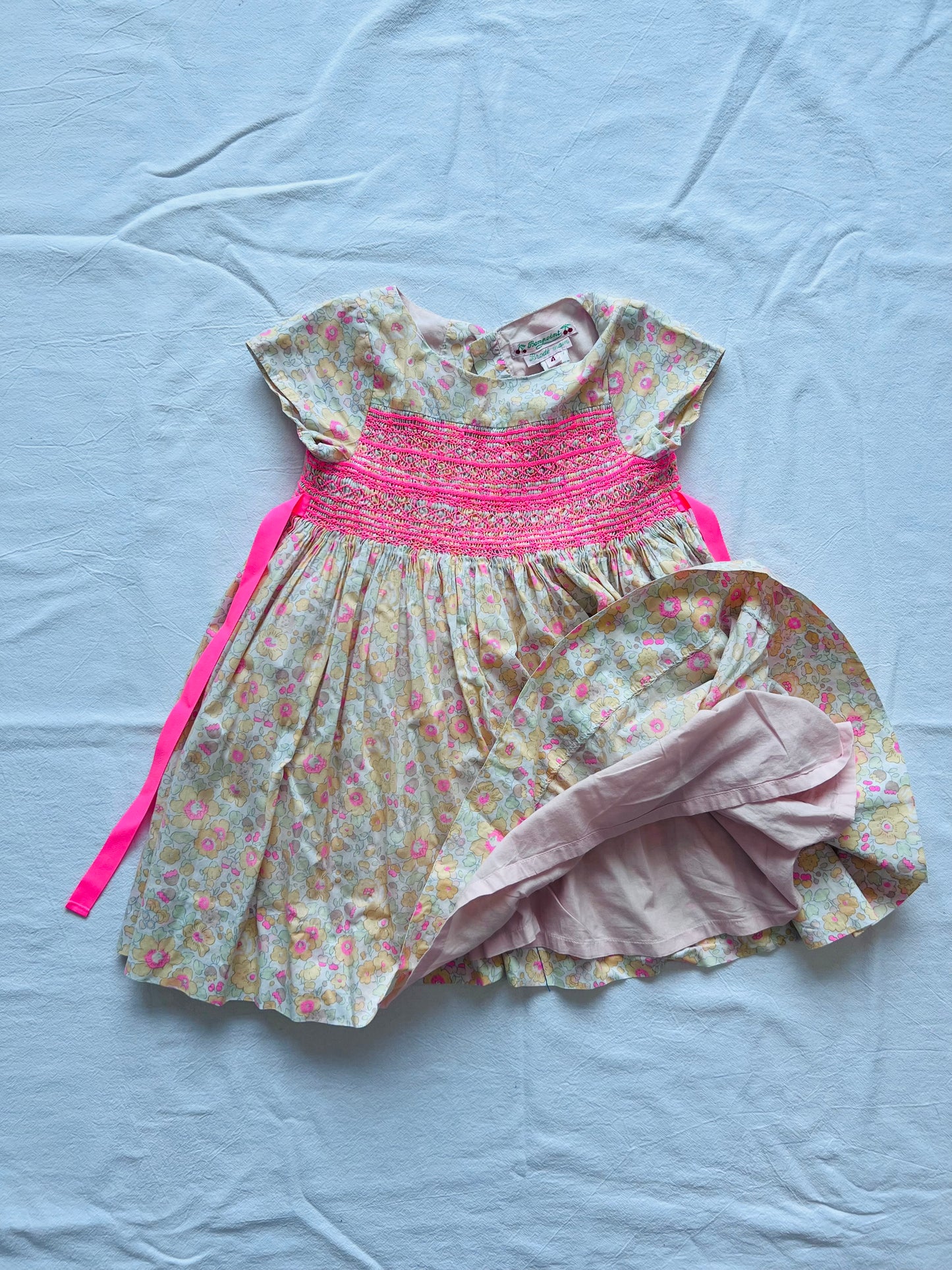 (Pre-loved) Bonpoint Duchesse Smocked Dress 女童無袖連身裙 age4