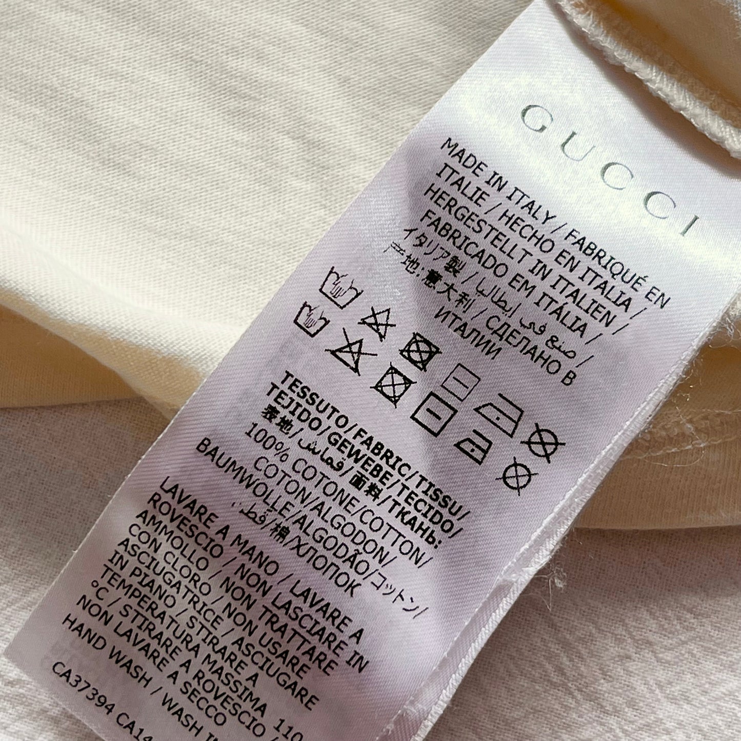 (Pre-loved) Gucci Apple GG Short Sleeves T-shirt 女童白短袖T恤 3Y