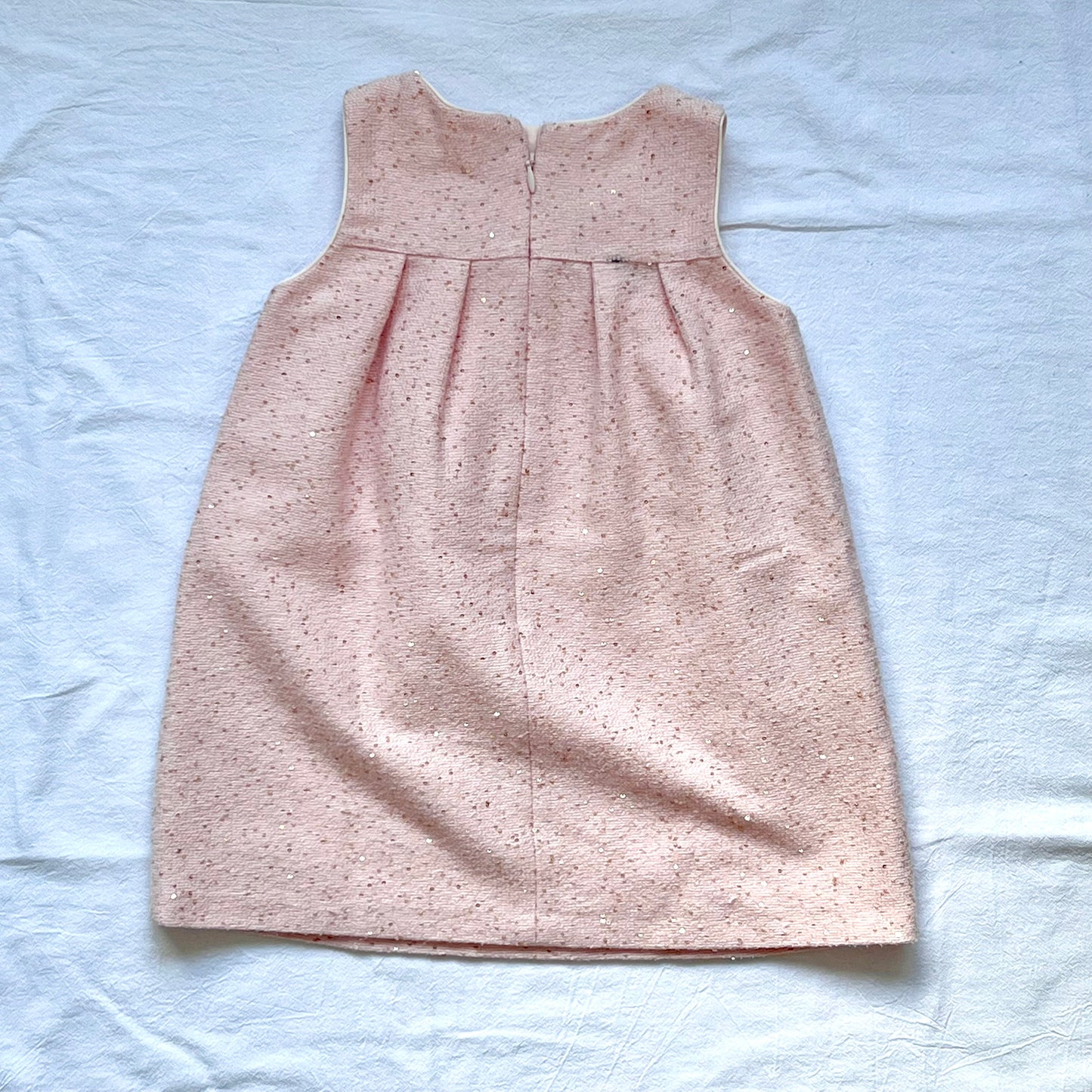 (Pre-loved) Chloe Pink Glitter Sleeveless Dress 女童粉紅色裙 3Y
