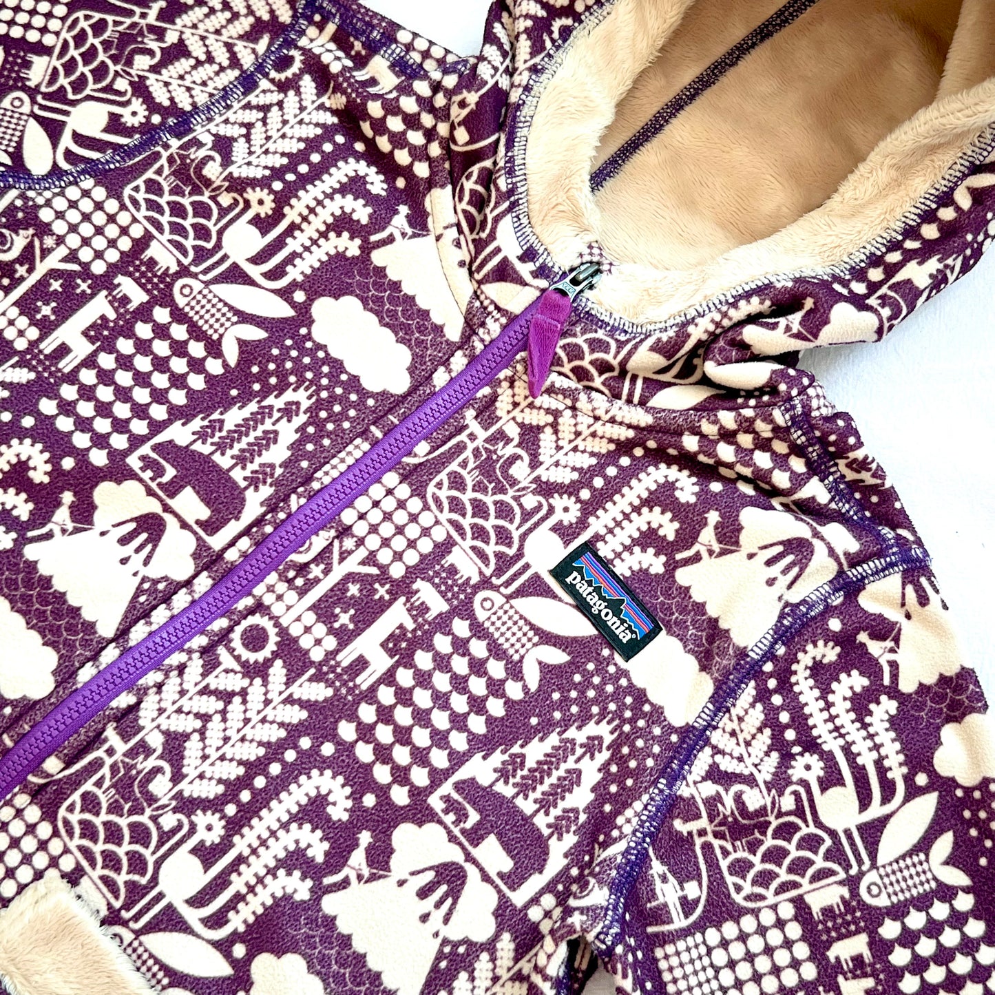 (Pre-loved) Patagonia Purple Fleece Jacket 紫色羊毛外套 4T