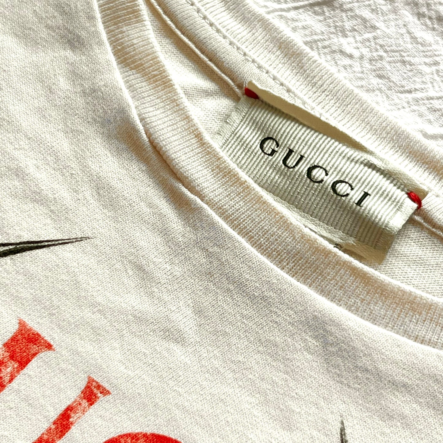 (Pre-loved) Gucci Two Horses Short Sleeves T-Shirt 女童白短袖T恤 4Y