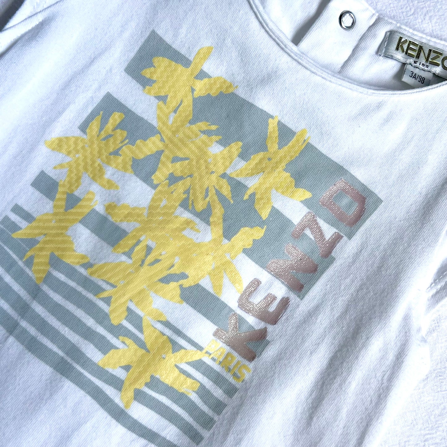 (Pre-loved) KENZO White Dress 女童白色短袖裙 3Y