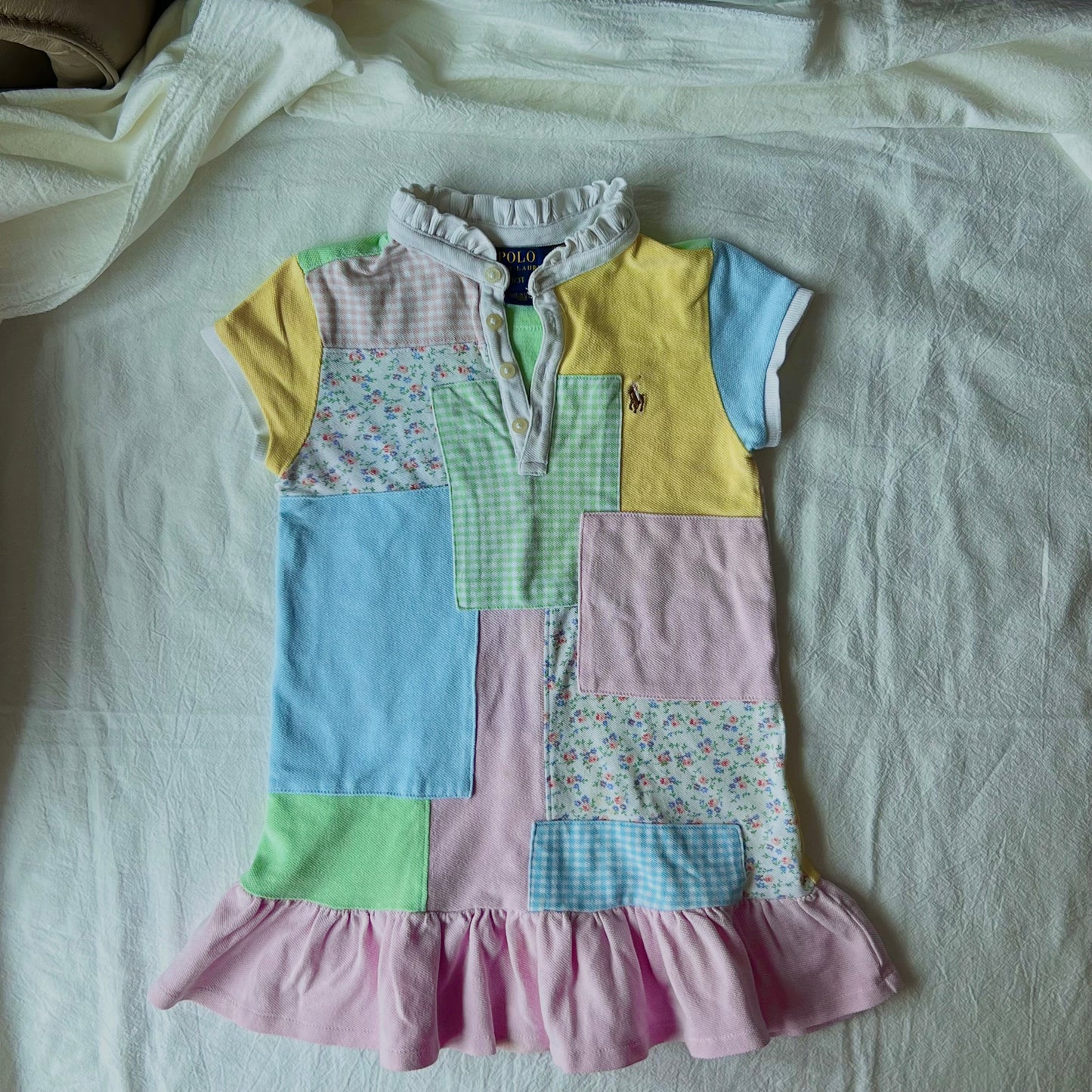 (Pre-loved) Polo Ralph Lauren Dress 女童拼布連身裙 3T