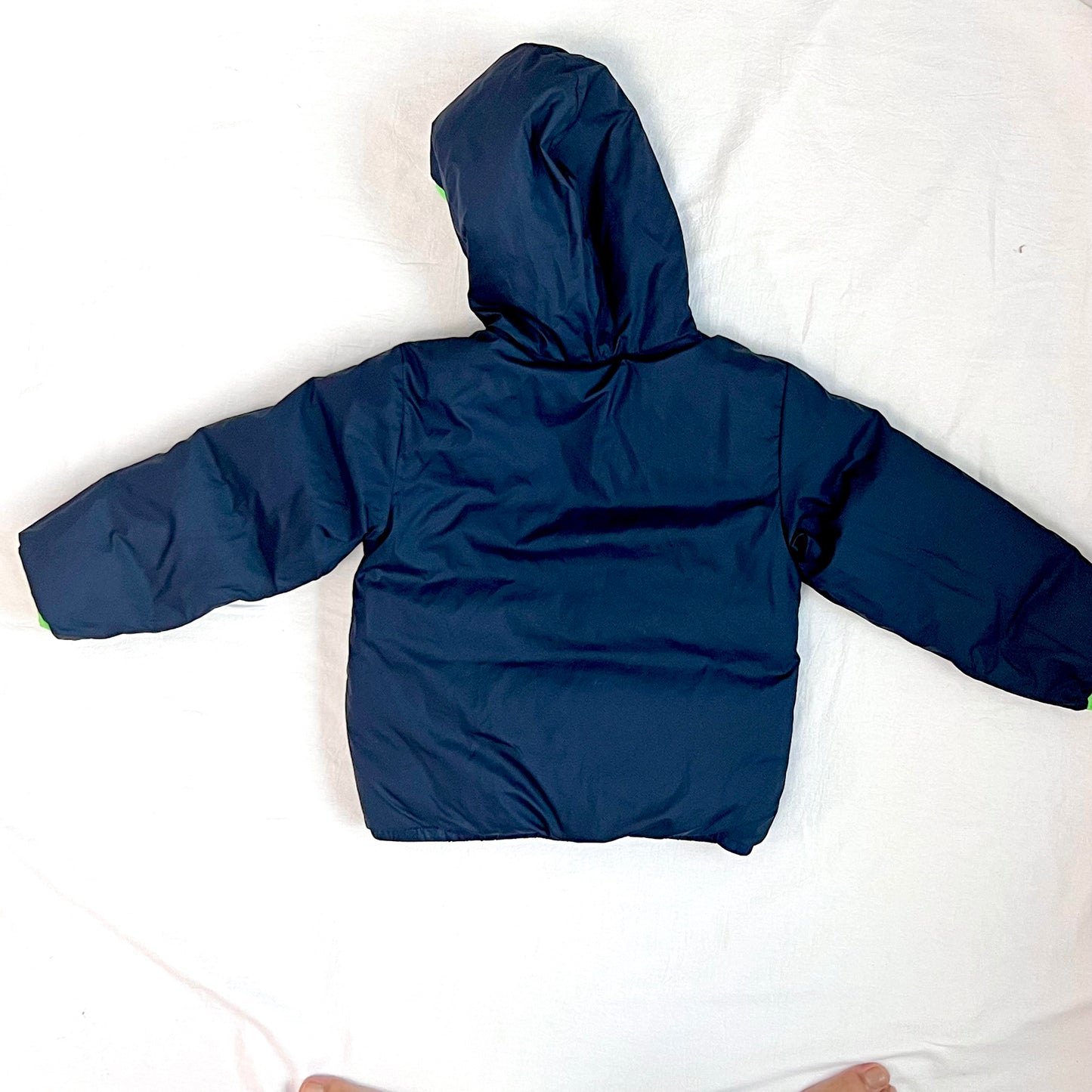 (Pre-loved) The North Face 2-sided Blue Navy Blue Down Jacket 雙面藍色羽絨褸 4Y