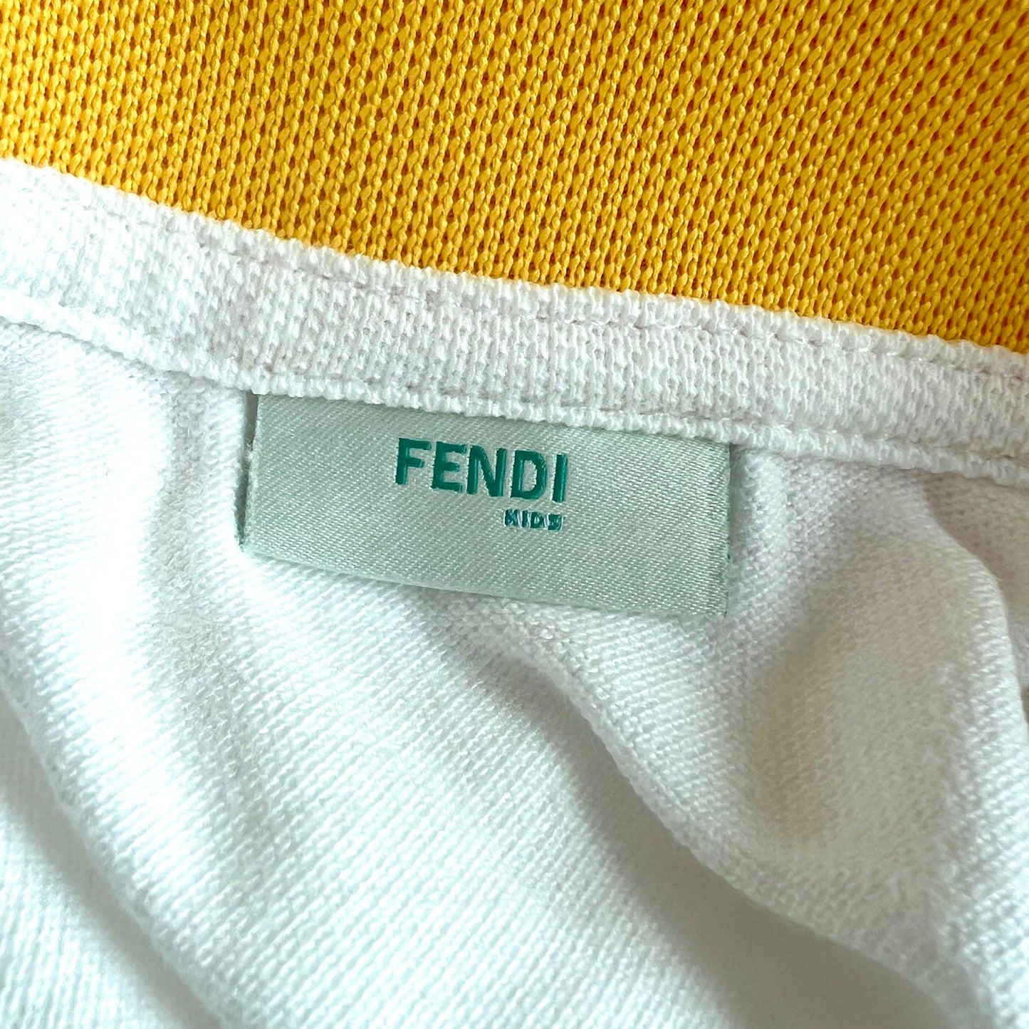 (Pre-loved) Fendi White T-shirt Dress 女童白色短袖連身裙 4Y 超偏大