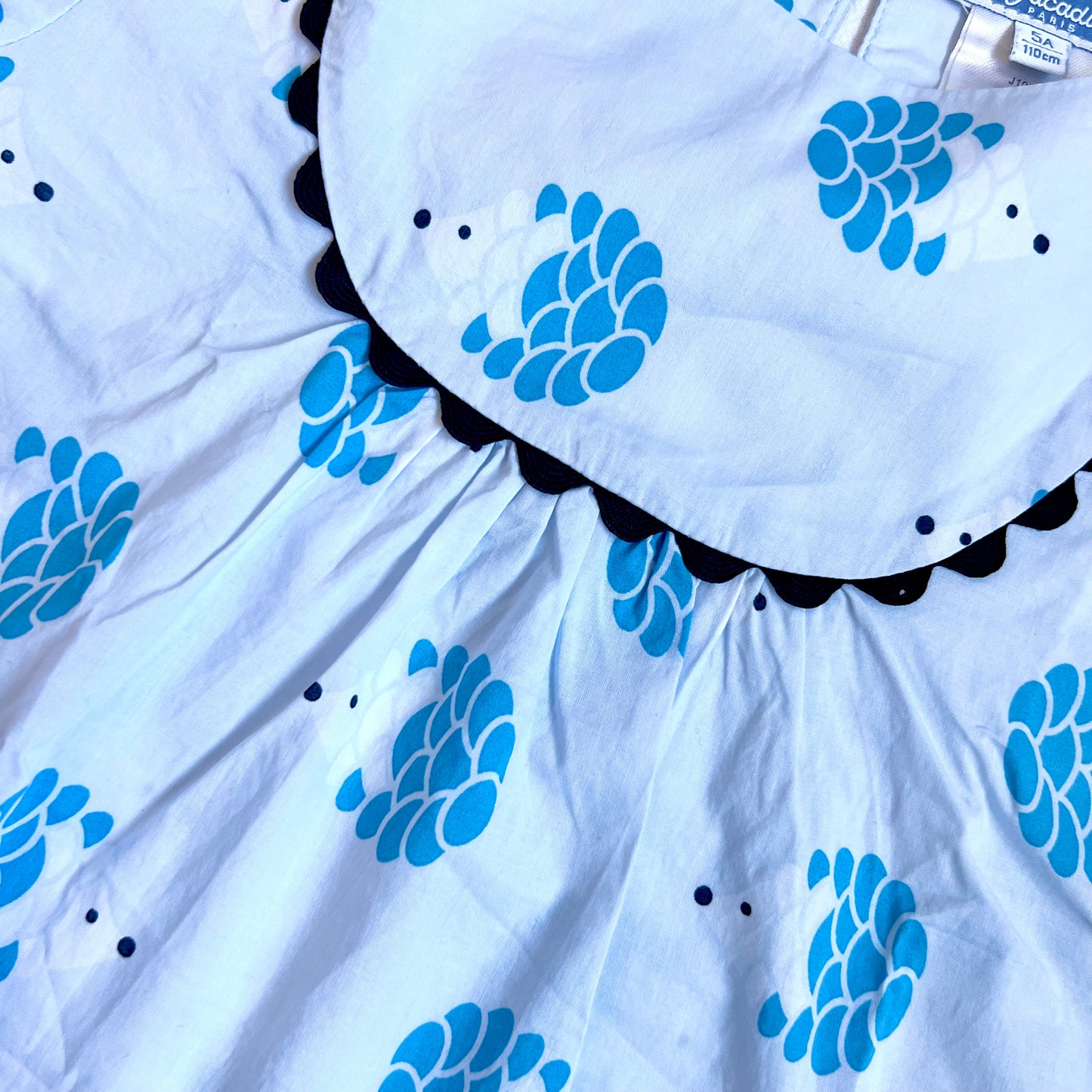 (Pre-loved) Jacadi Hedgehog Blue Top 藍色刺蝟印花上衣 5Y