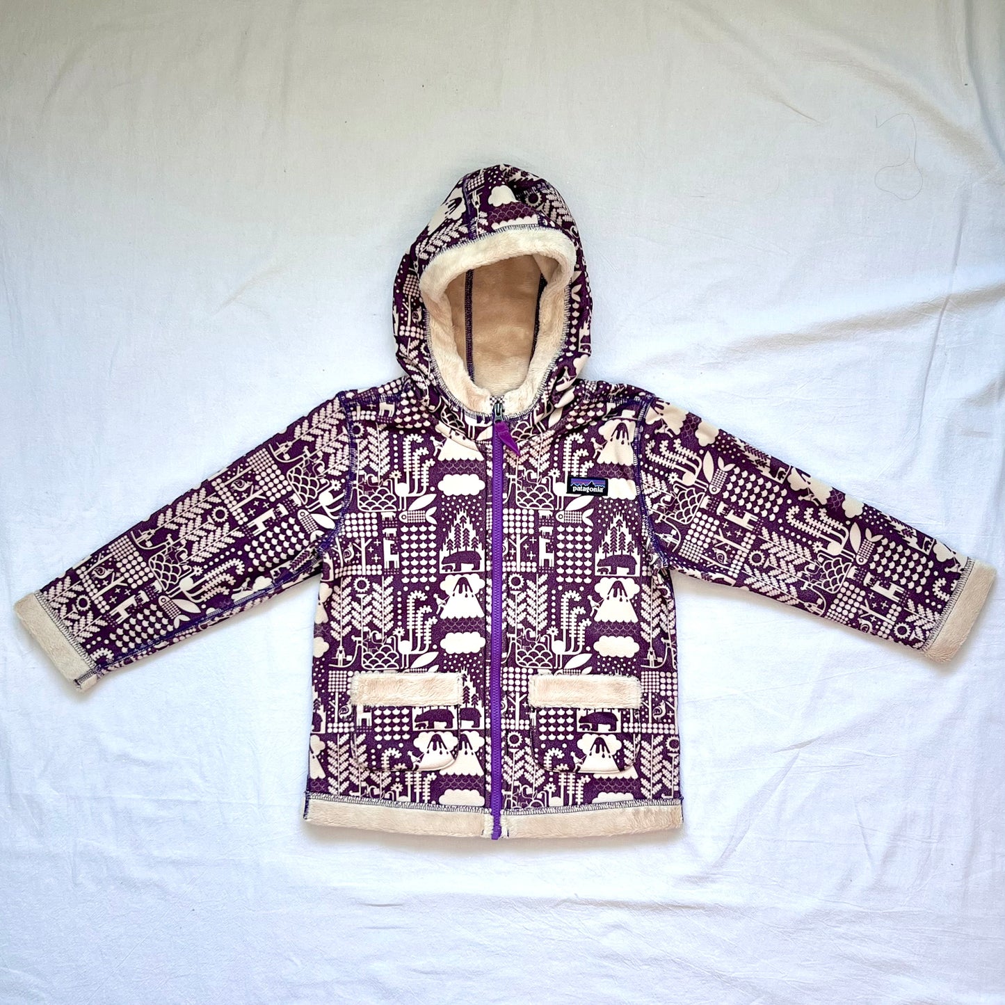 (Pre-loved) Patagonia Purple Fleece Jacket 紫色羊毛外套 4T