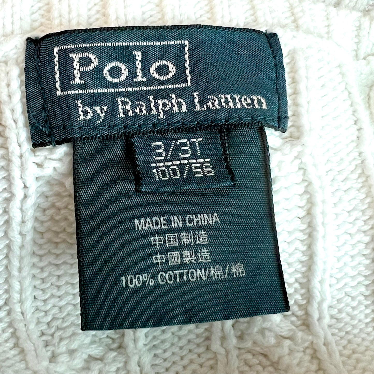 (Pre-loved) POLO Ralph Lauren White Vest 白色背心毛衣 3Y