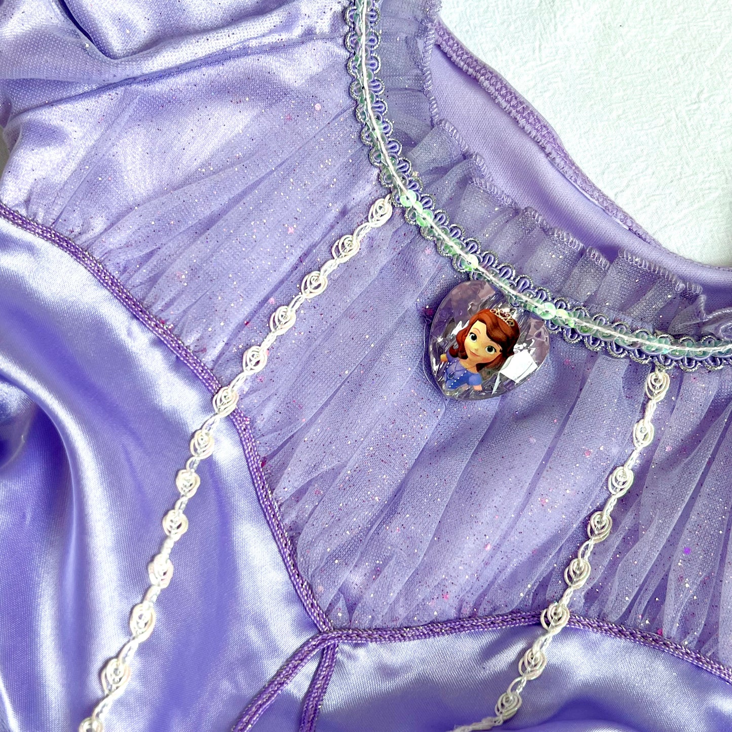 (Pre-loved) Disney Costume Sofia Dress 迪士尼蘇菲亞公主裙 5/6 (no collar tag)