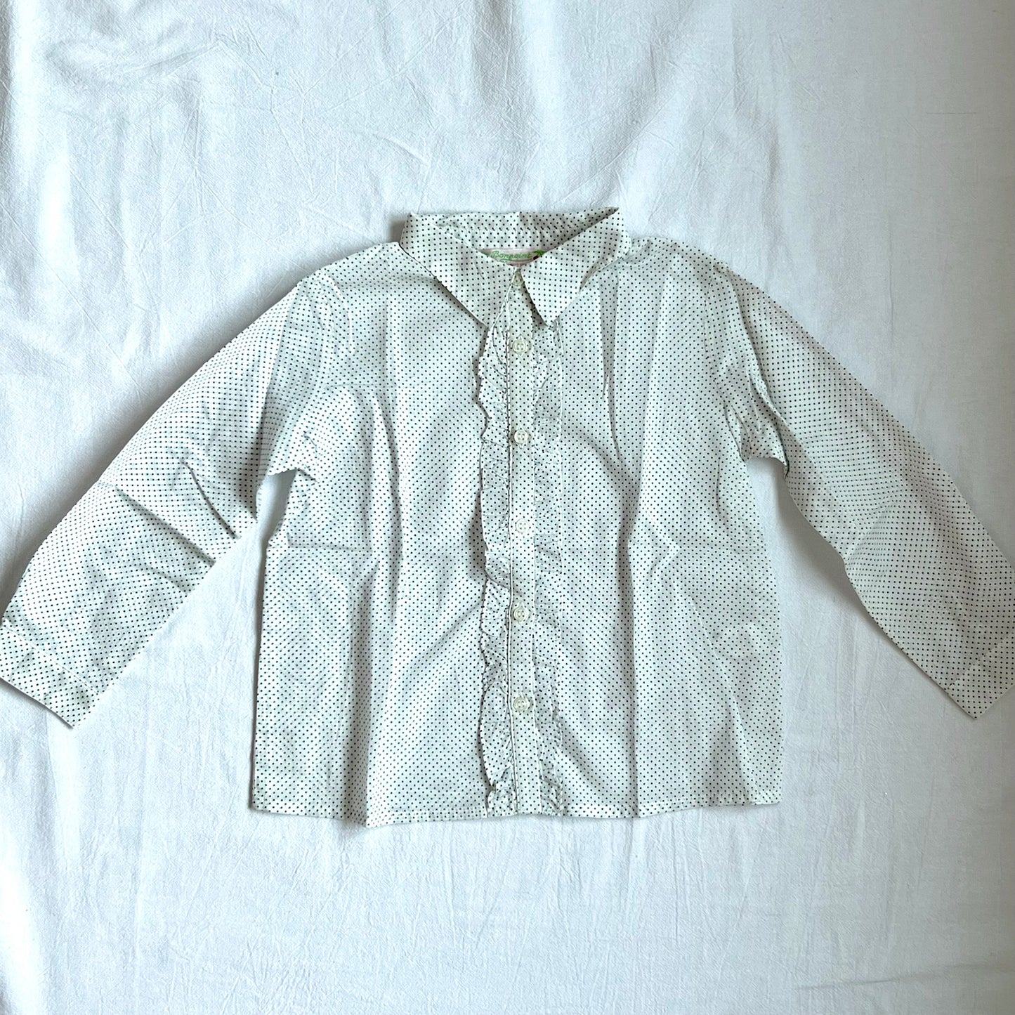 (Pre-loved) Bonpoint White Long Sleeves Shirt 女童白色長袖襯衫 3Y