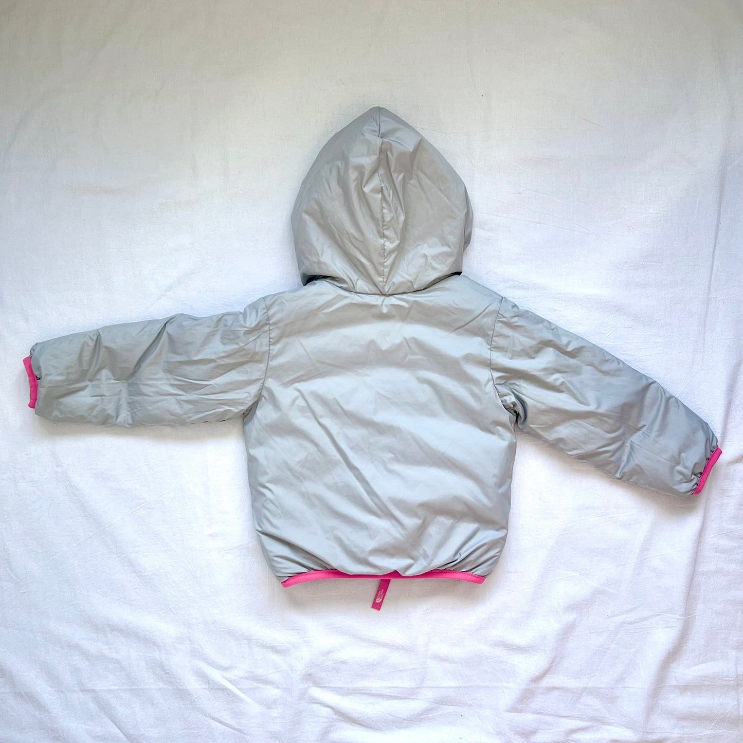 (Pre-loved) The North Face Pink 2-sided Down Jacket 粉紅色雙面羽絨褸 (remove tag) 2/3Y