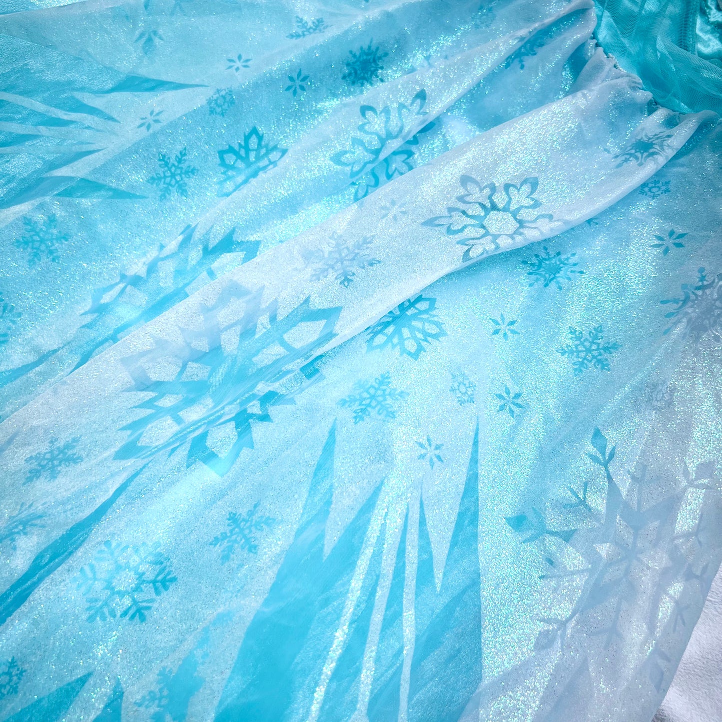 (Pre-loved) Disney Elsa Costume for Kids, Frozen 迪士尼愛莎公主裙 7/8 128cm