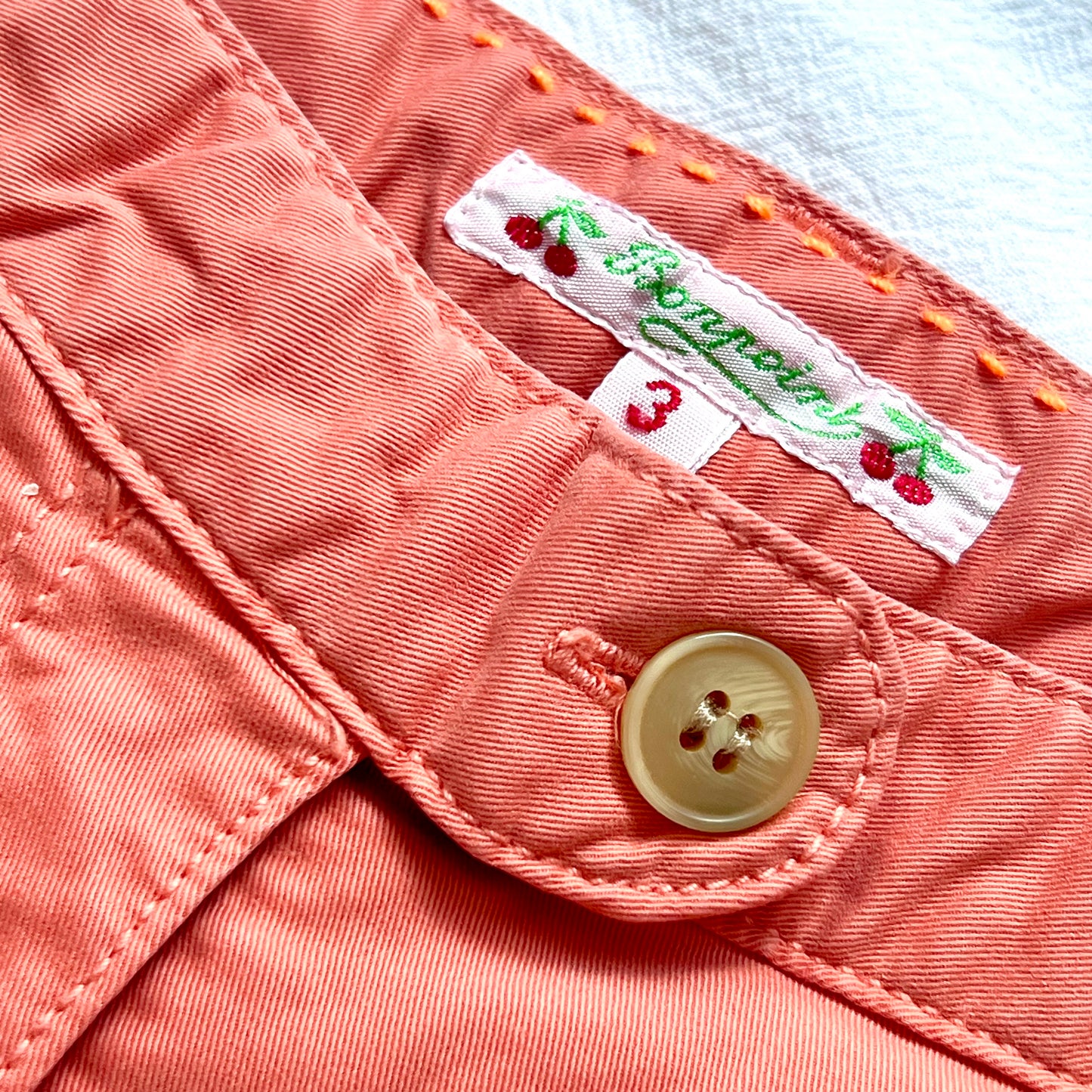 (Pre-loved) Bonpoint Orange Trousers 橙色長褲 3Y