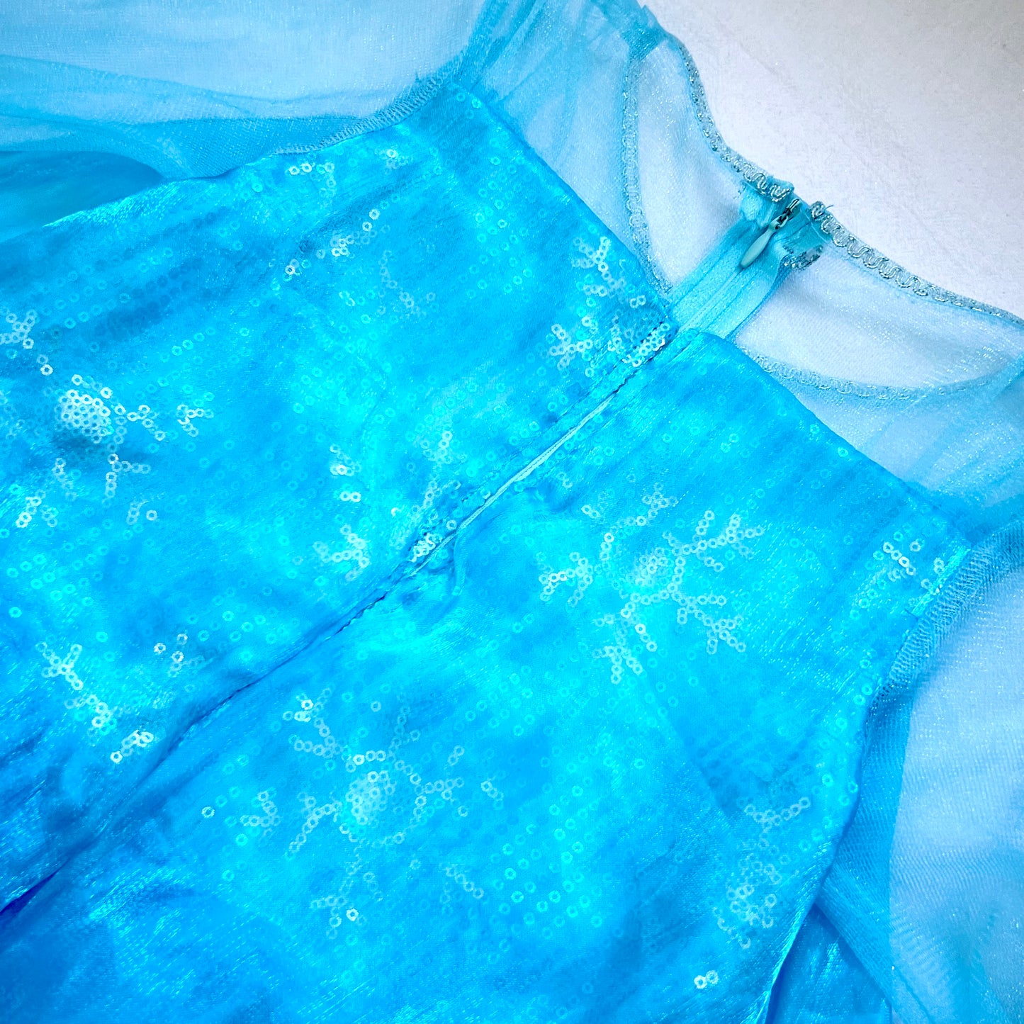 (Pre-loved) Disney BBB Costumes Elsa, Frozen S 魔法化妝廳愛莎公主裙 5/6Y