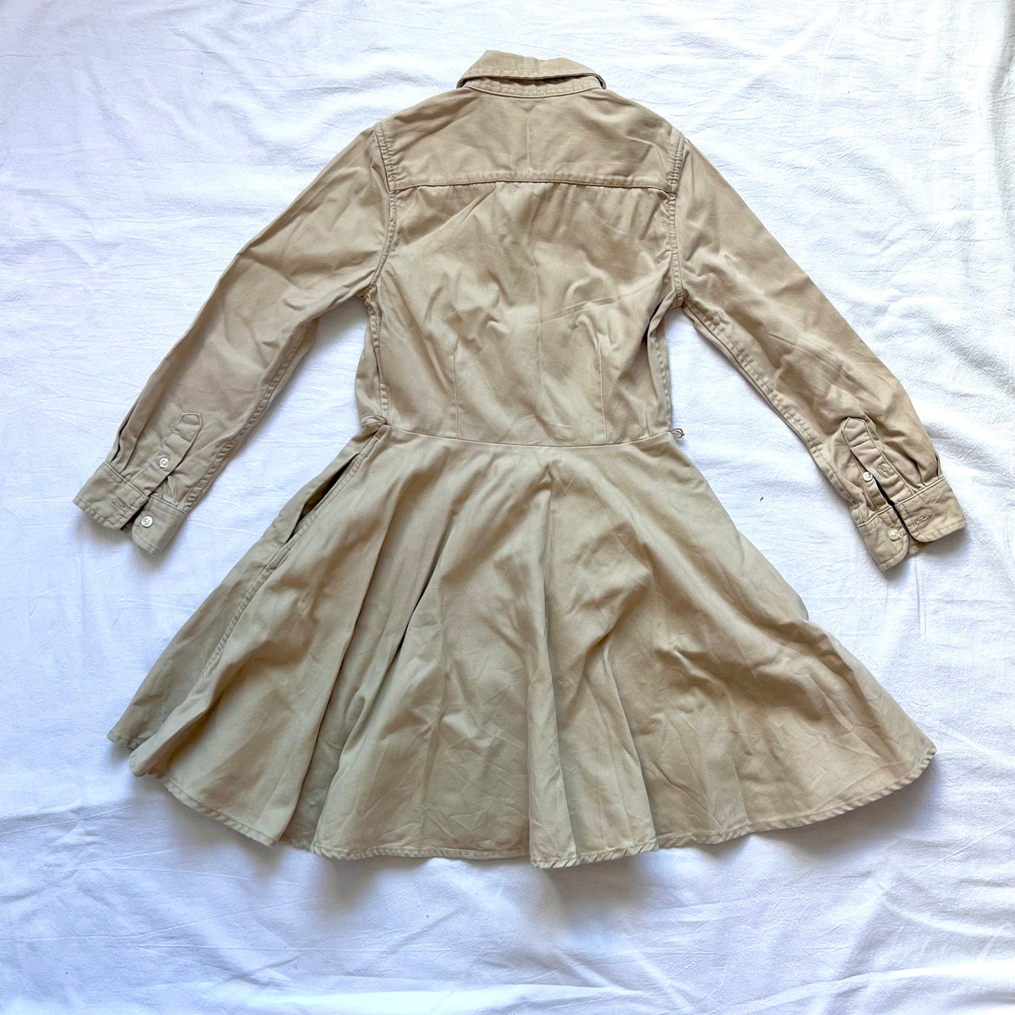 (Pre-loved) Polo Ralph Lauren Shirt Long Sleeves dress 女童長裙連身裙 6Y (no belt)