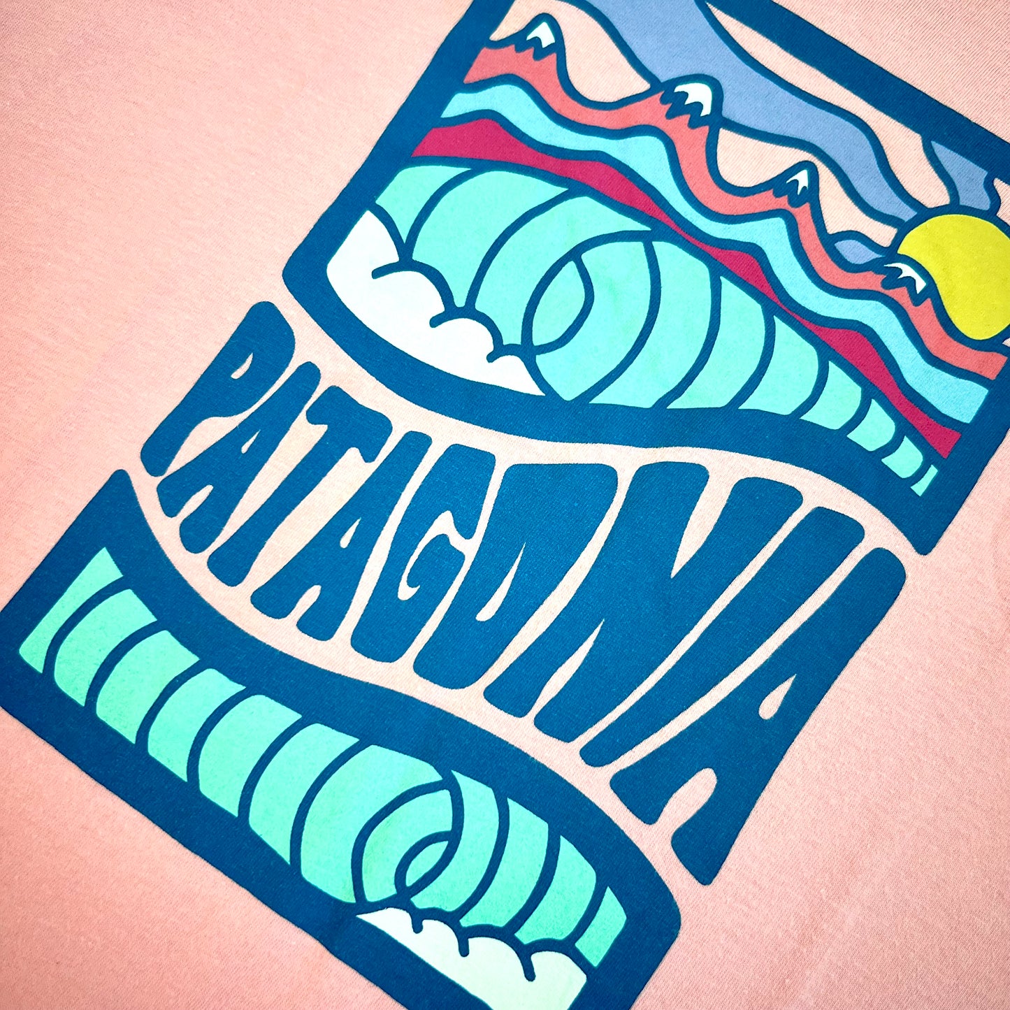 (Pre-loved) Patagonia Printed Pink T-Shirt 女童粉紅色短袖衫 3Y