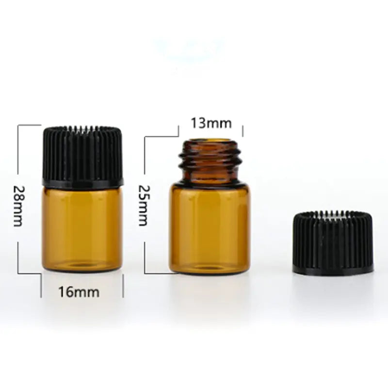 2ml Glass Test Bottles with Cap 透明/琥珀色玻璃試瓶