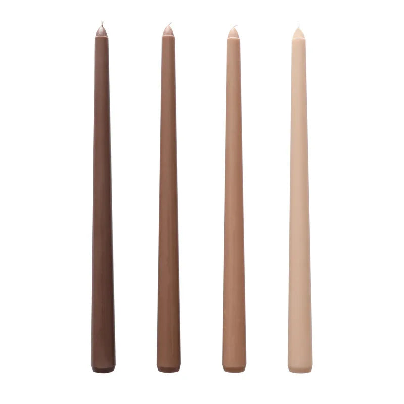 Unscented Taper Candle 4pcs 彩色長蠟燭 無香味 四支裝