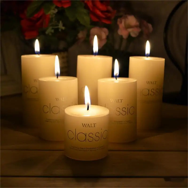 White Pillar Led Candles 白色柱狀蠟燭