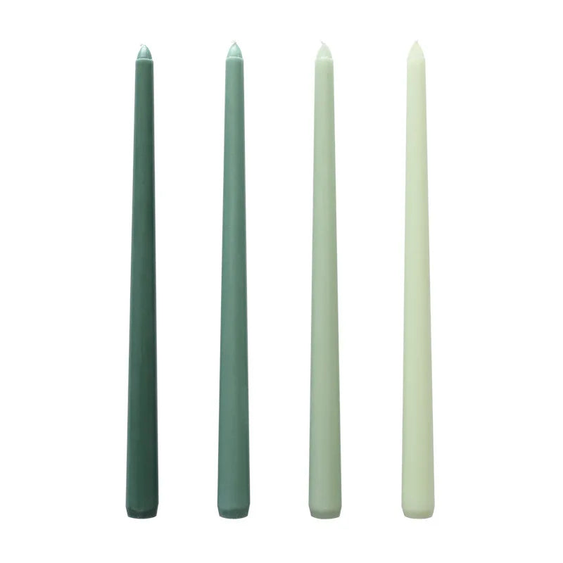 Unscented Taper Candle 4pcs 彩色長蠟燭 無香味 四支裝